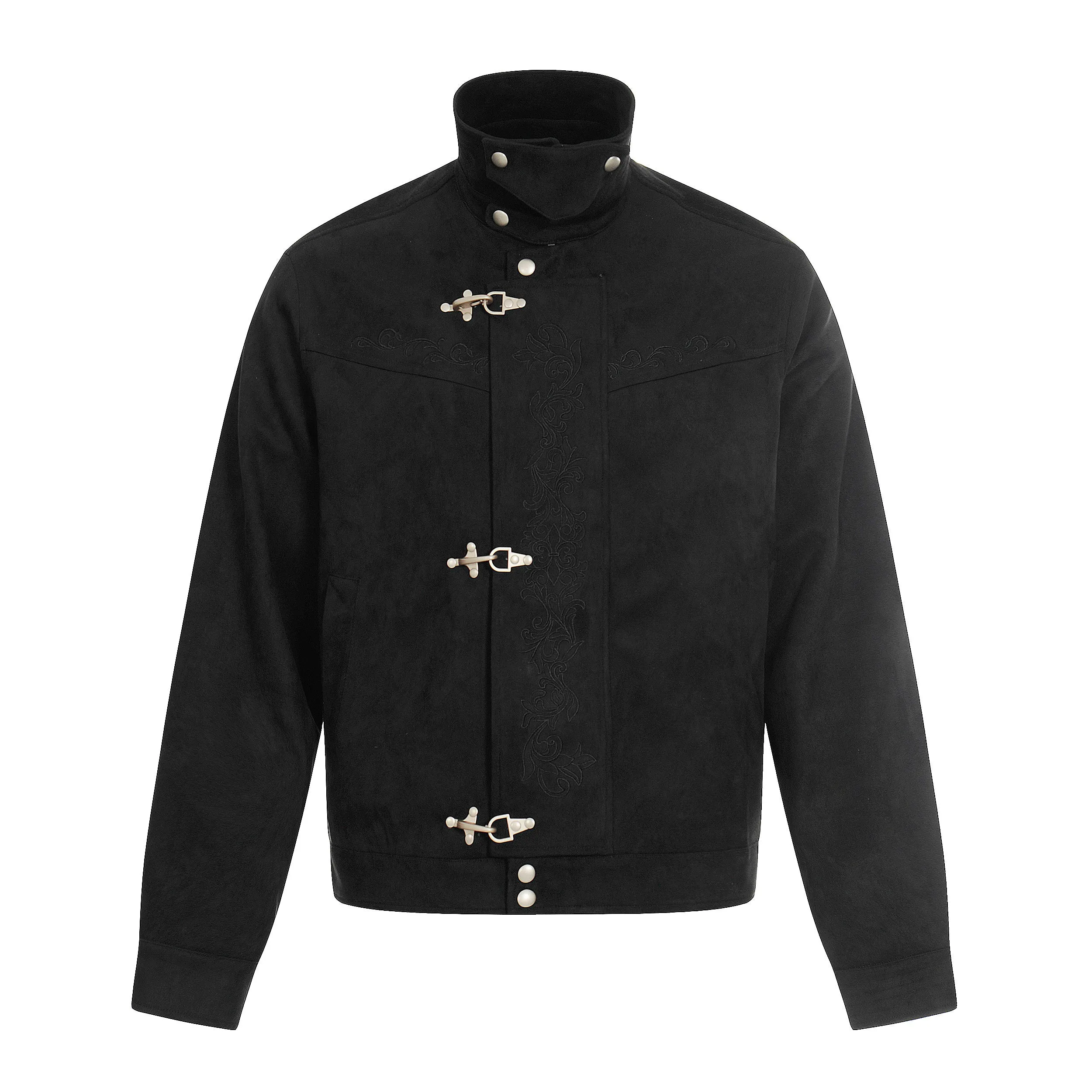 Omirad Toggle-Closure Embroidered Jacket sold by Omirad product image thumbnail 5