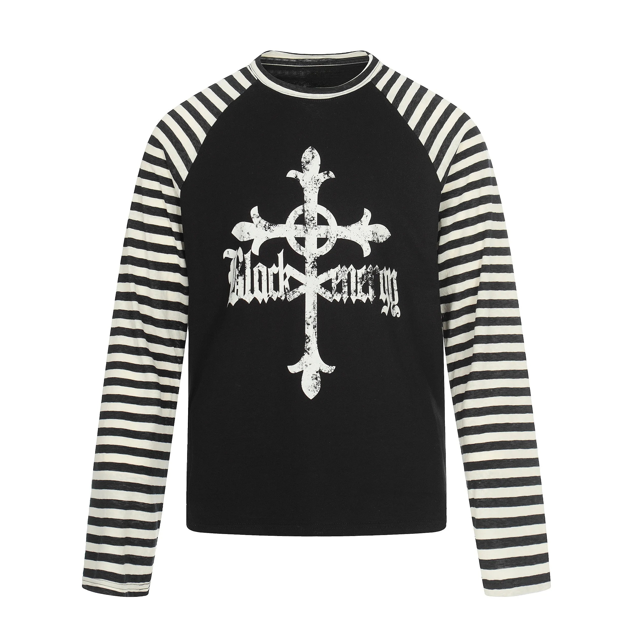 Omirad Cross Graphic Raglan Long Sleeve Tee sold by Omirad product image thumbnail 4