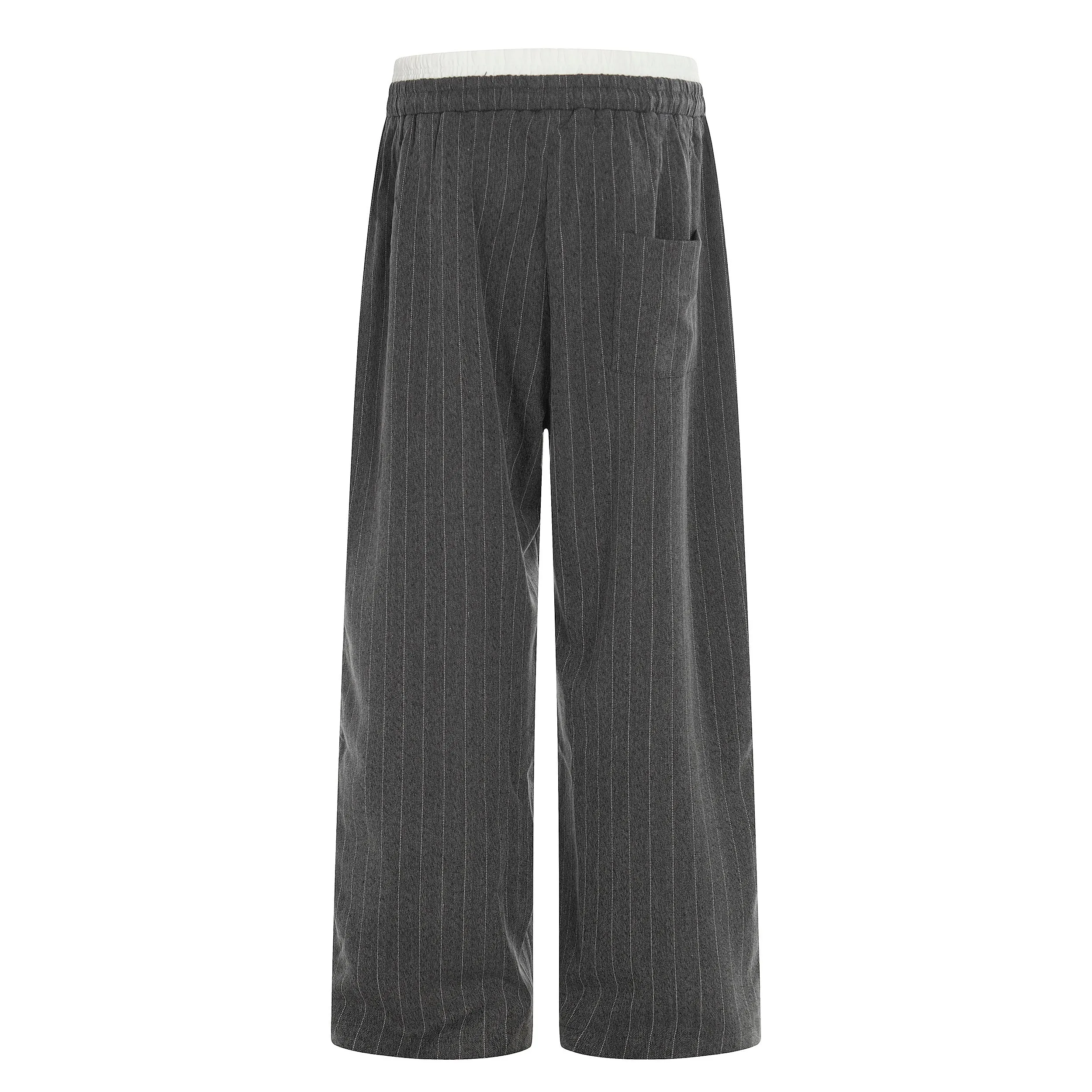 Omirad Pinstripe Wide-Leg Track Pants sold by Omirad product image thumbnail 4