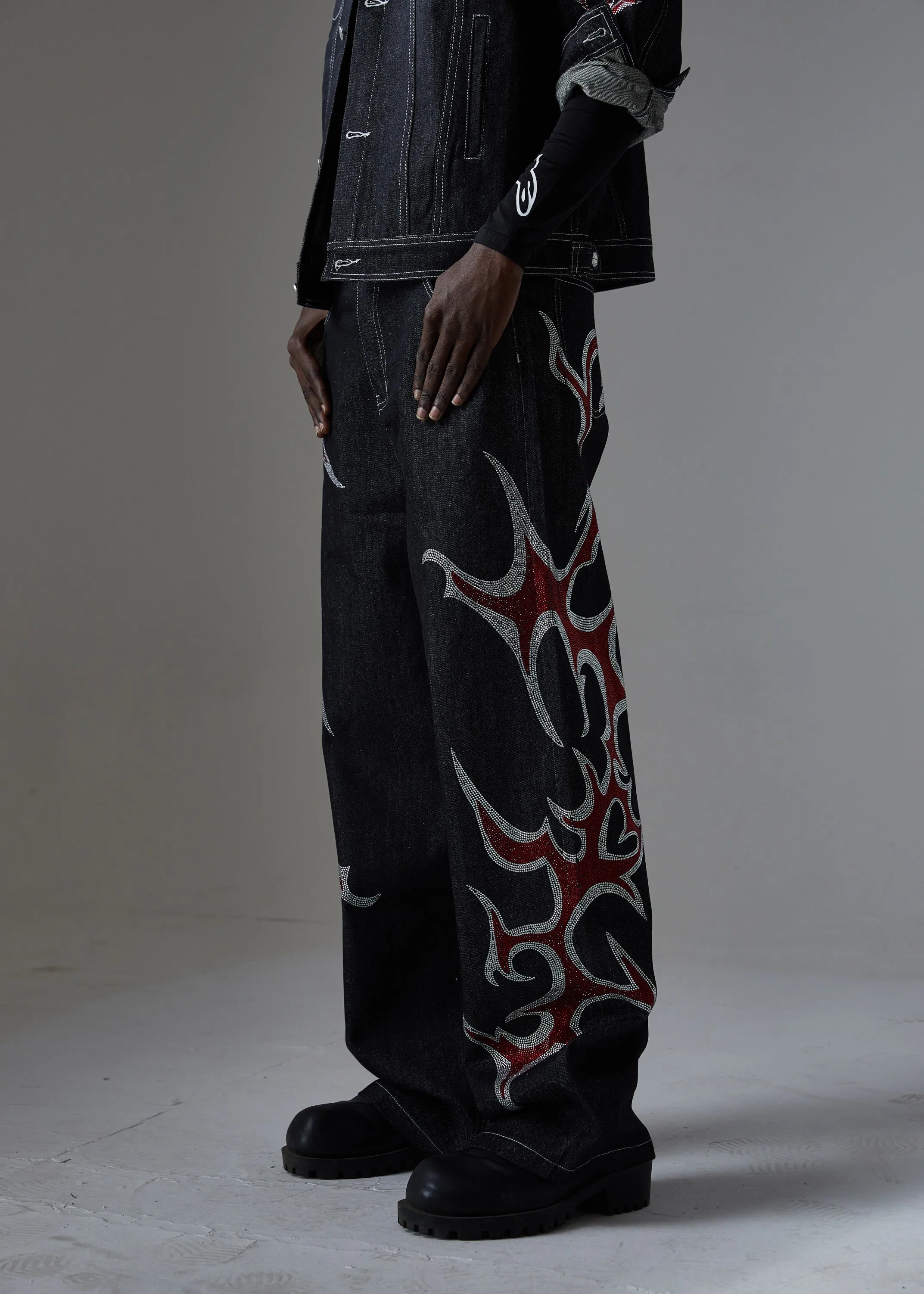 Omirad Graphic Denim Pants sold by Omirad product image thumbnail 5