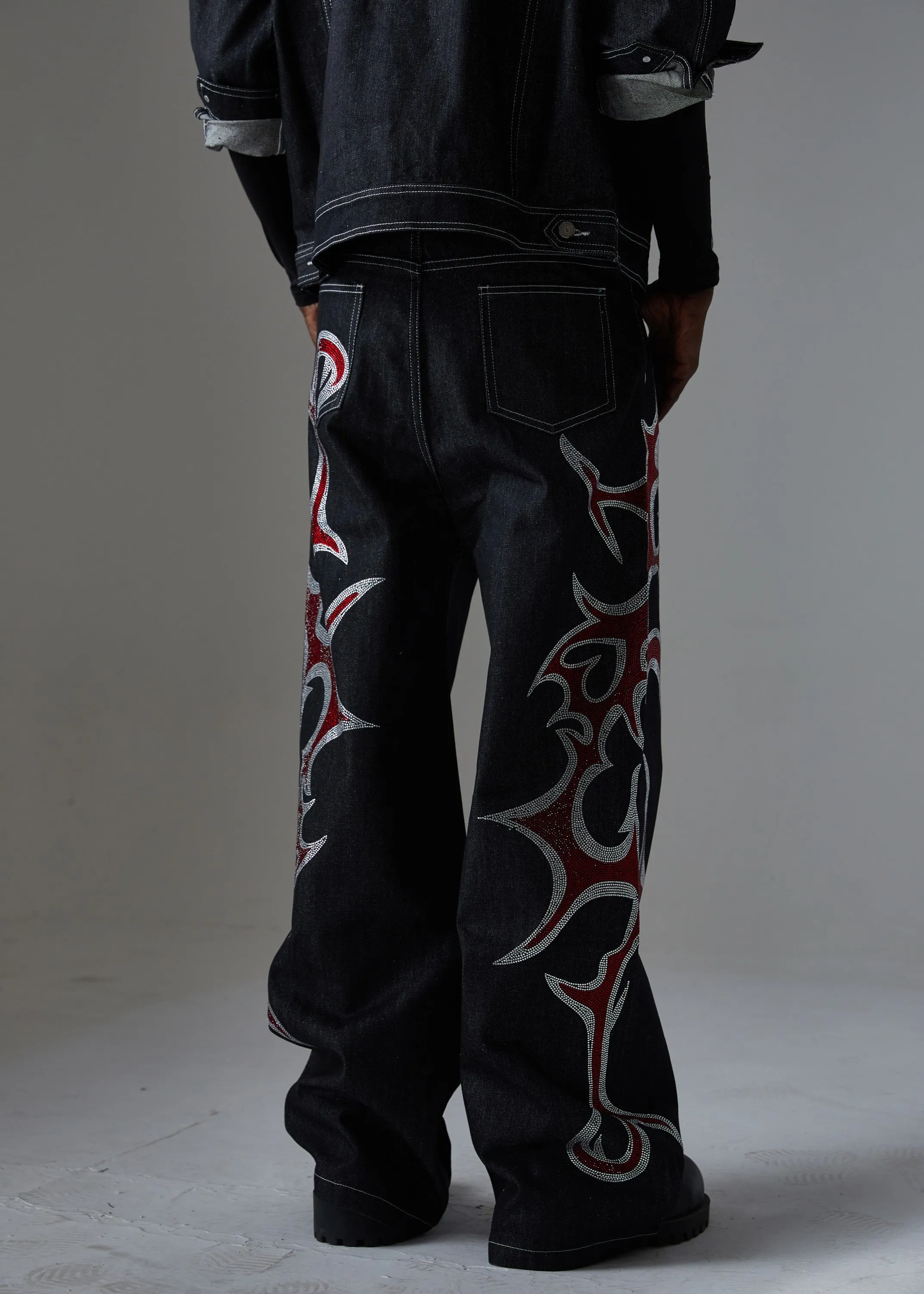 Omirad Graphic Denim Pants sold by Omirad product image thumbnail 3