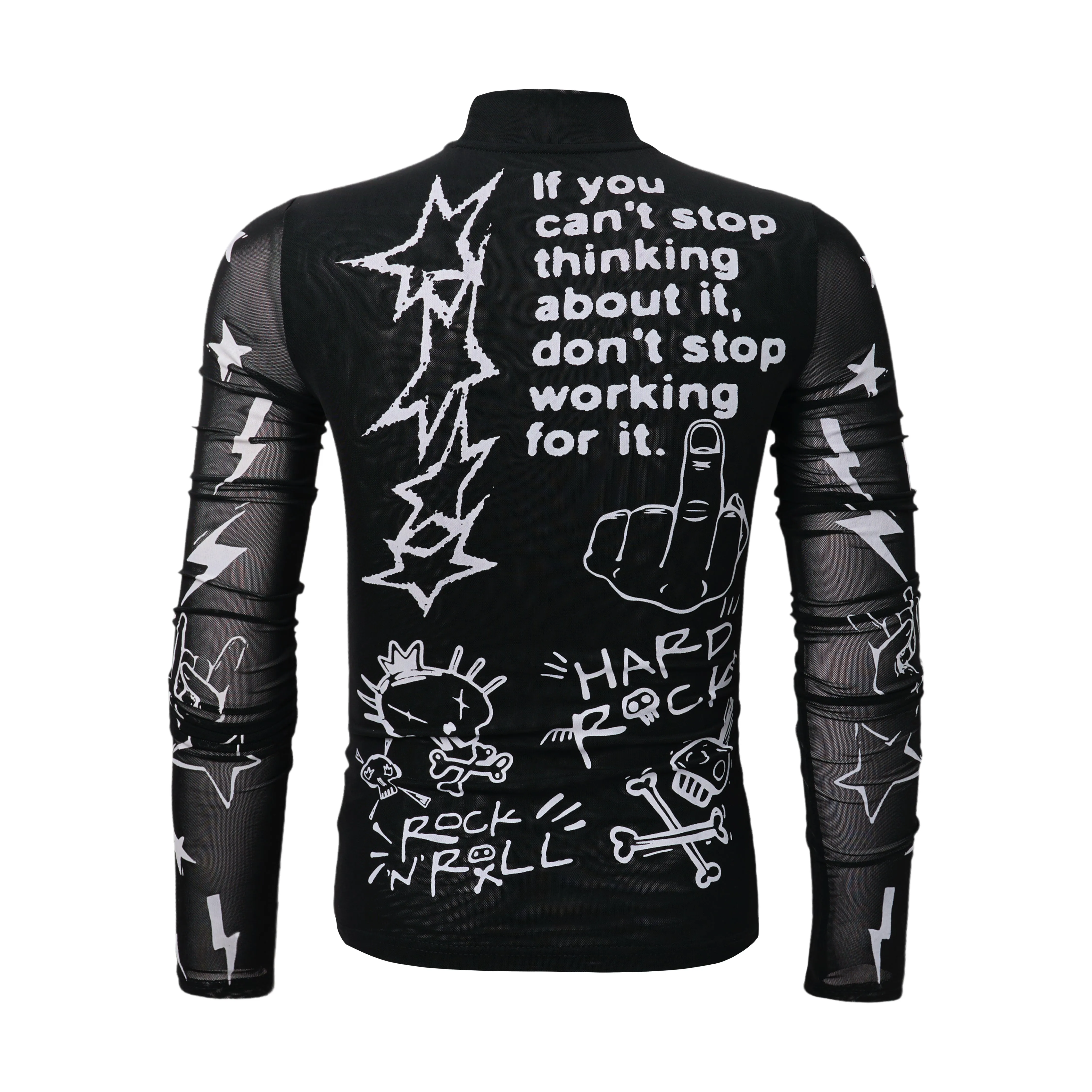 Omirad Graphic Long Sleeve Top sold by Omirad product image thumbnail 3