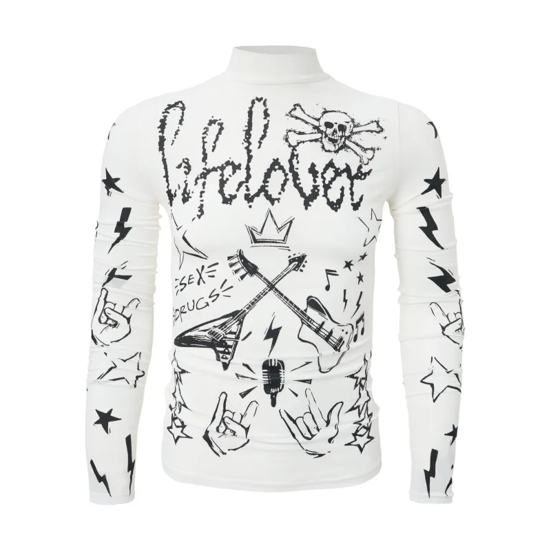 Omirad Graphic Long Sleeve Top made by Omirad