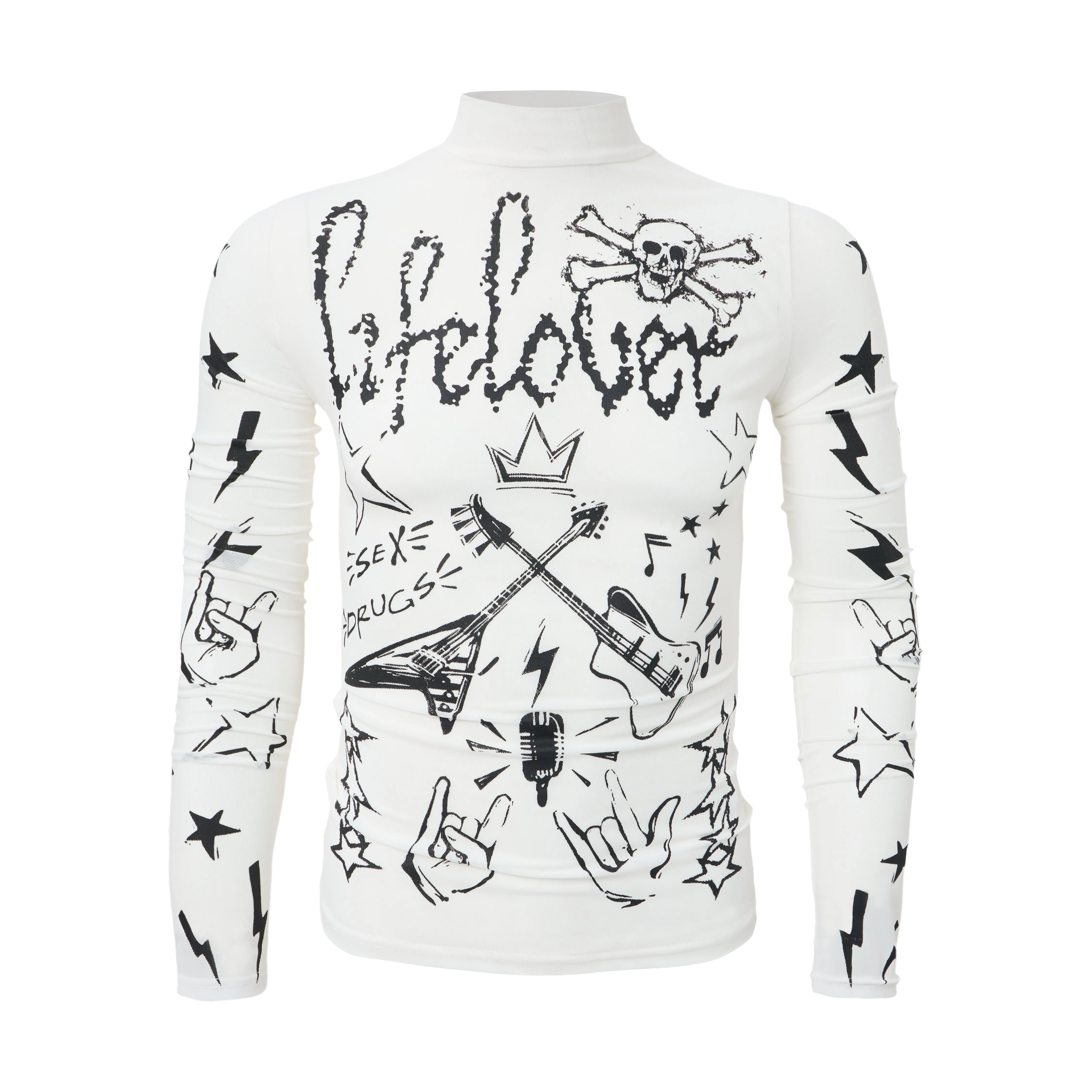 Omirad Graphic Long Sleeve Top sold by Omirad