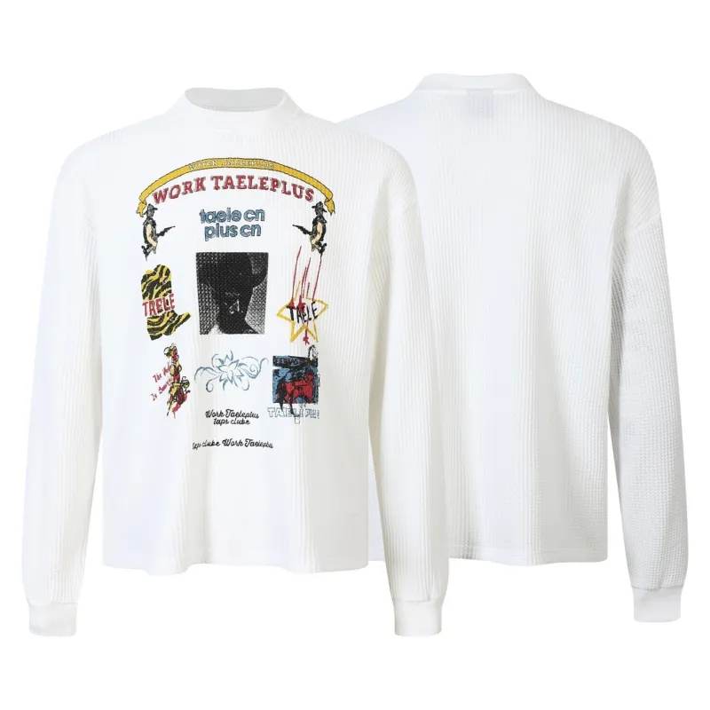 Omirad Waffle Graphic Long Sleeve Tee made by Omirad
