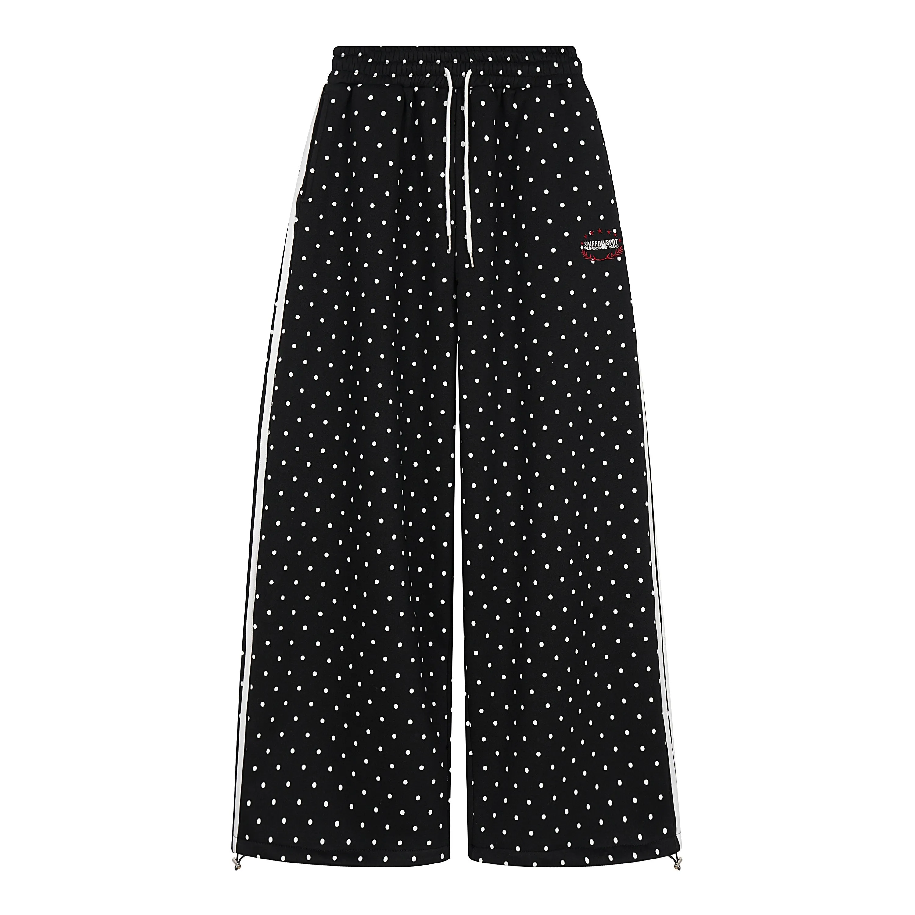 Omirad Polka Dot Wide-Leg Track Pants sold by Omirad product image thumbnail 3