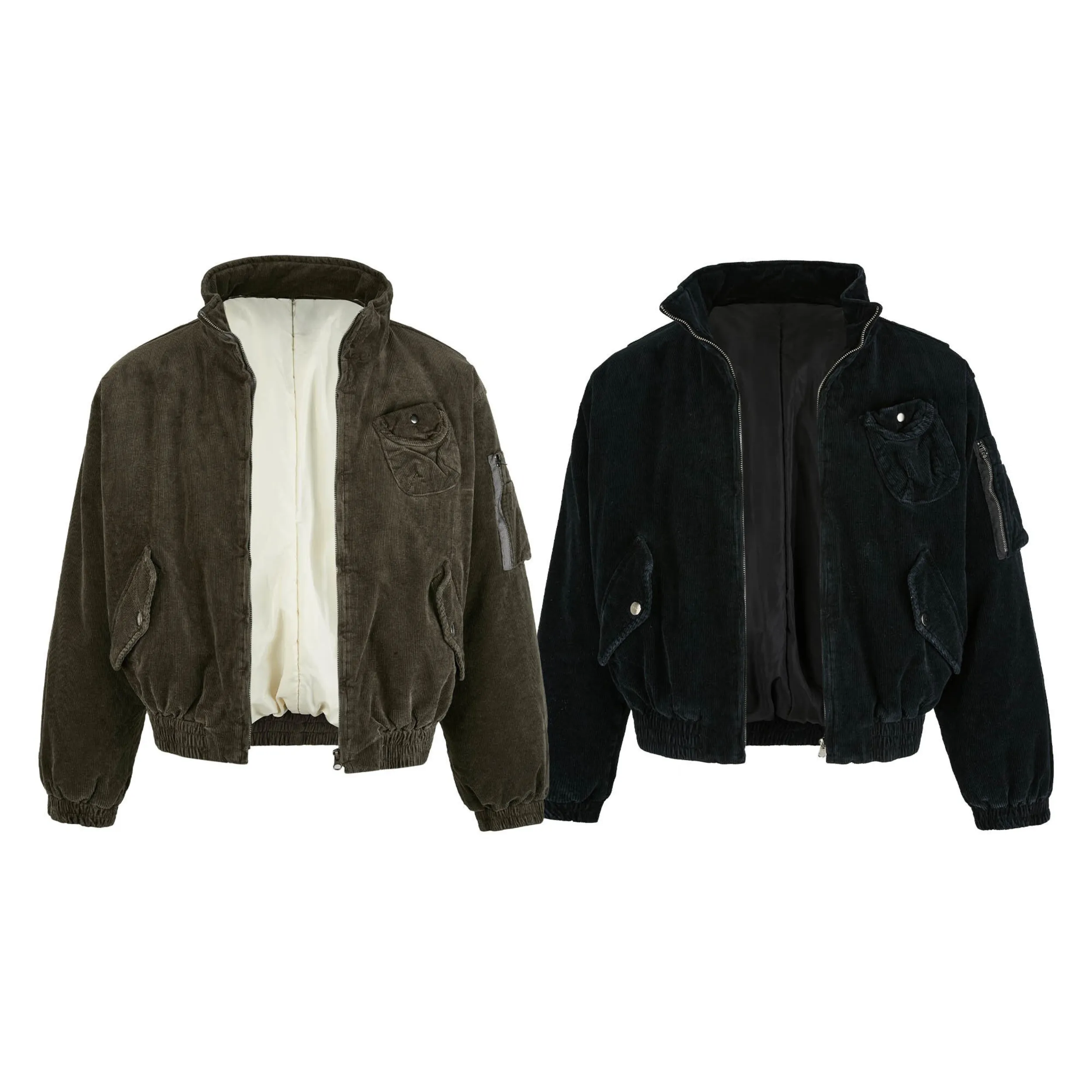 Omirad Corduroy Utility Bomber Jacket sold by Omirad product image thumbnail 2