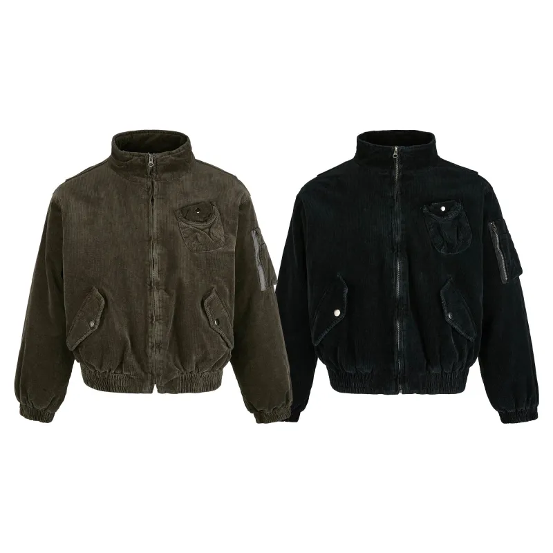 Omirad Corduroy Utility Bomber Jacket made by Omirad