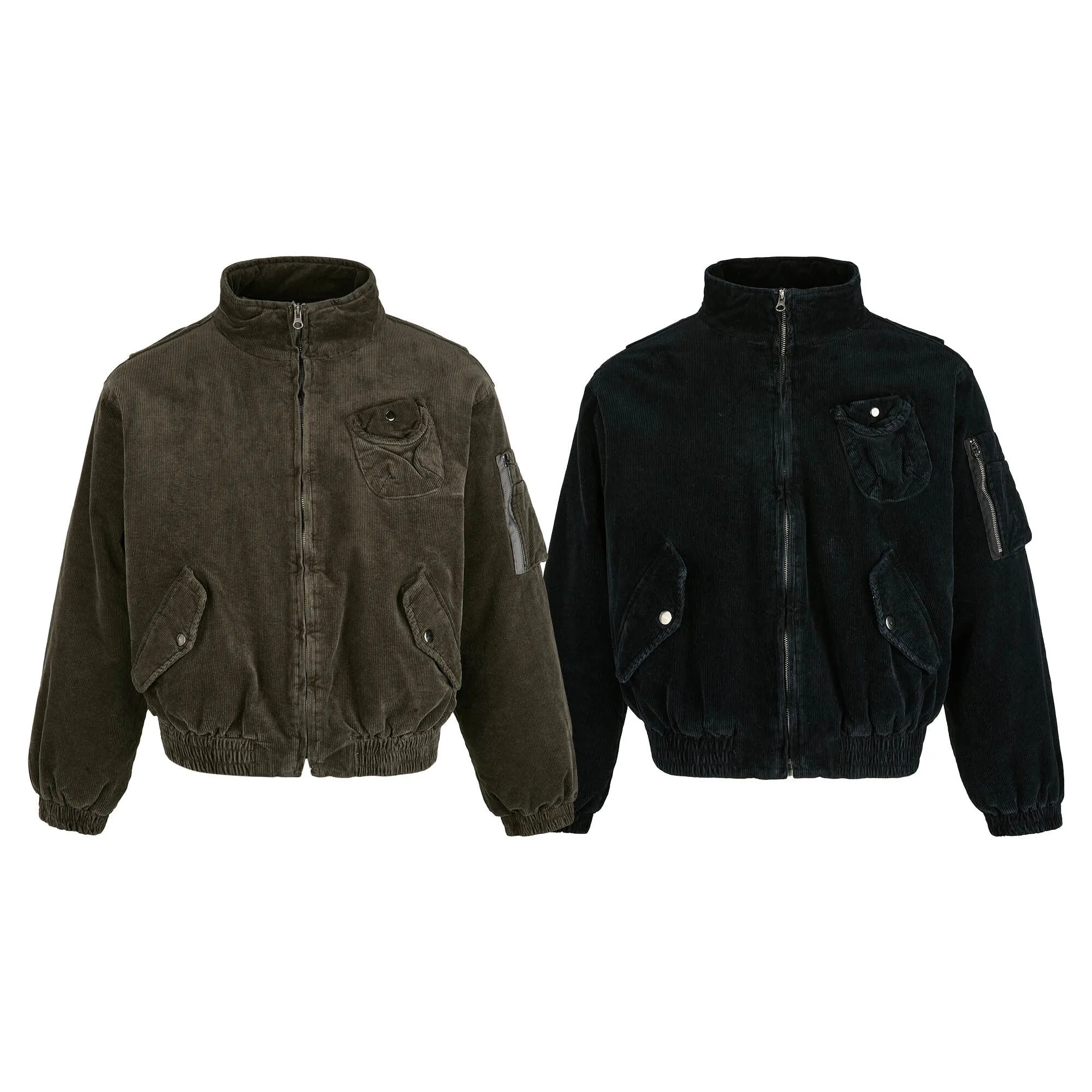 Omirad Corduroy Utility Bomber Jacket sold by Omirad