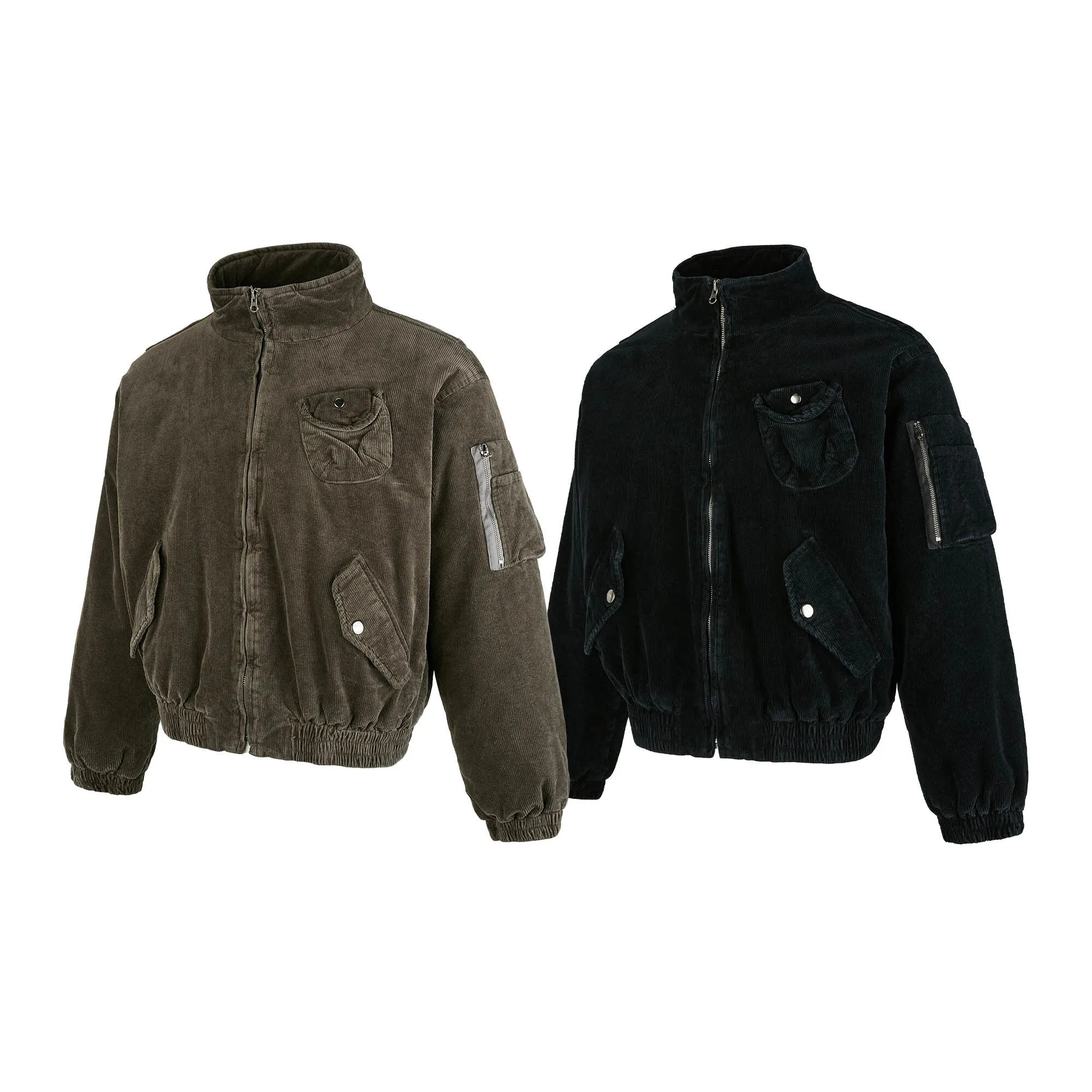 Omirad Corduroy Utility Bomber Jacket sold by Omirad product image thumbnail 3