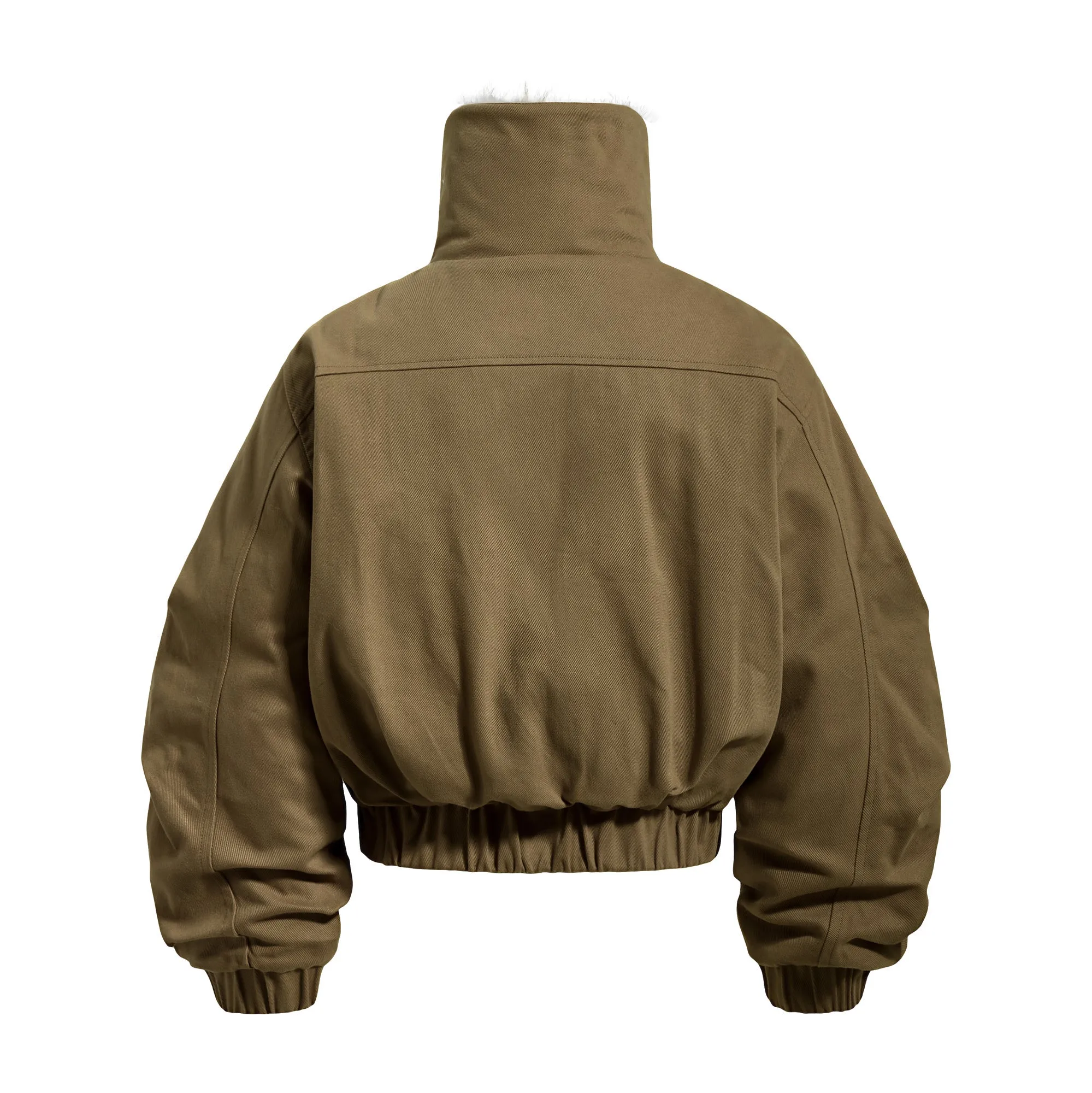 Omirad Fur-Lined High-Neck Cotton Jacket sold by Omirad product image thumbnail 4
