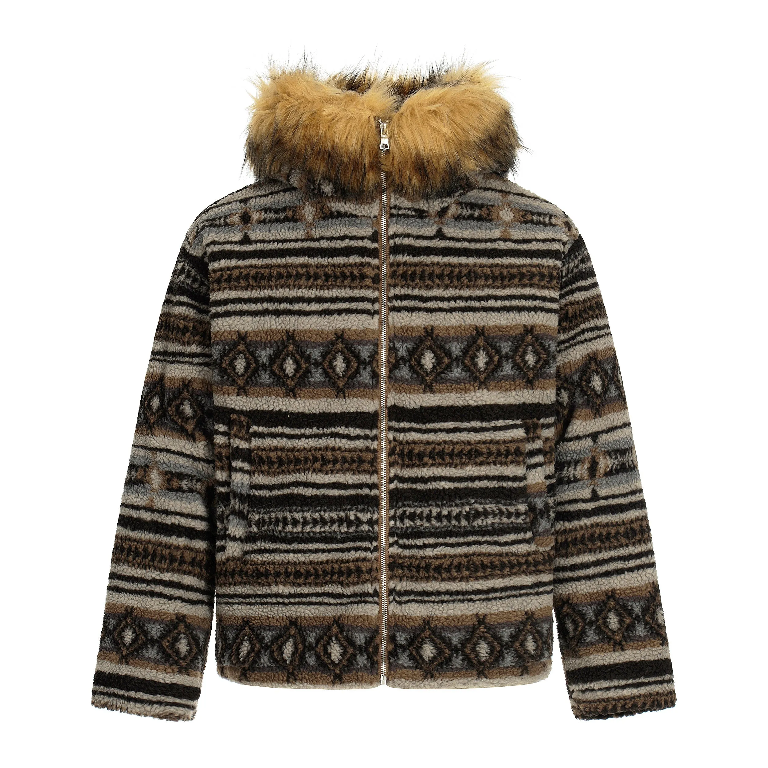 Omirad Nordic Fur-Trim Performance Zip Jacket sold by Omirad product image thumbnail 2