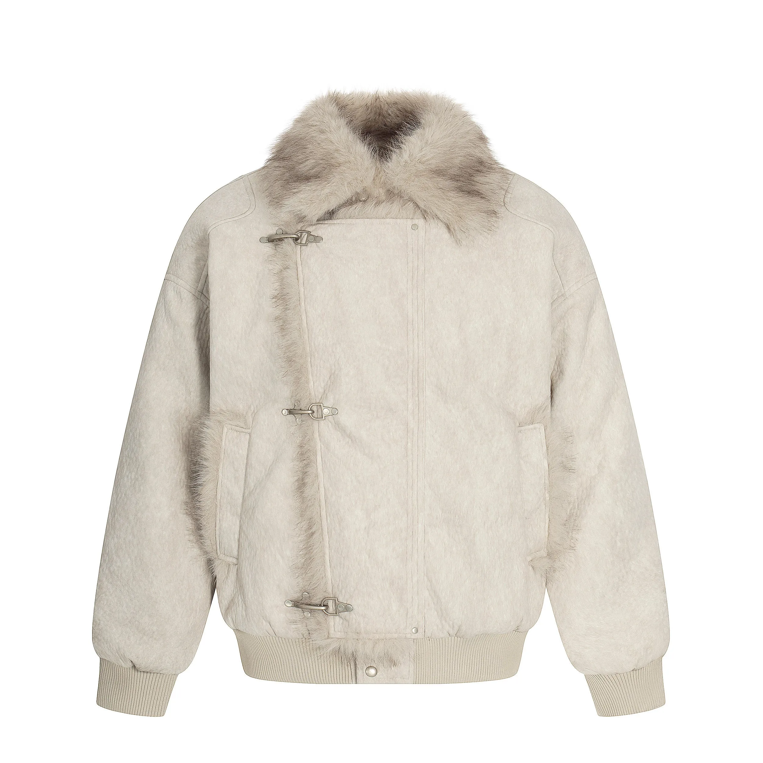 Omirad Fur-Trim Toggle Jacket sold by Omirad product image thumbnail 2