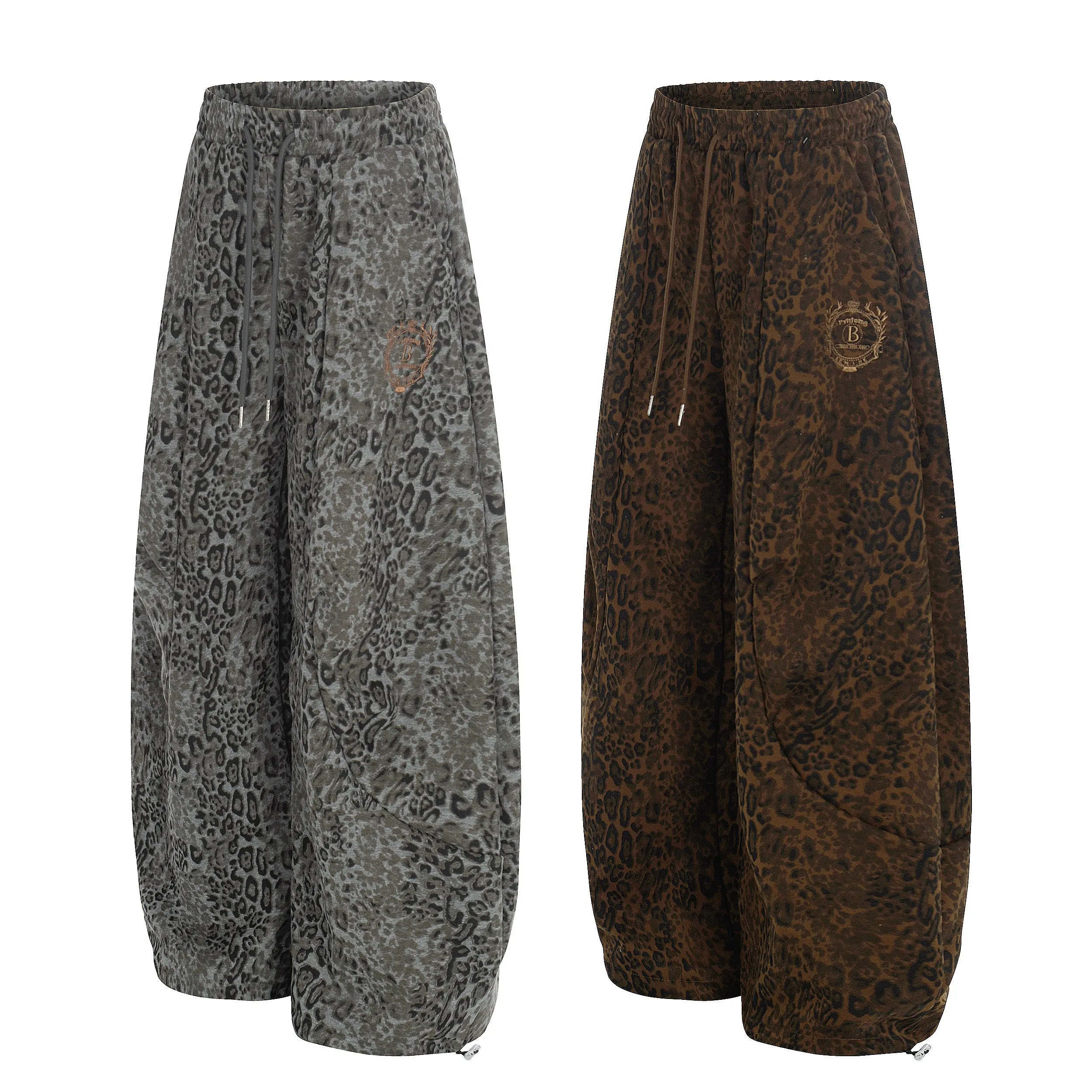 Omirad Leopard Wash Wide Sweat Pants sold by Omirad product image thumbnail 2