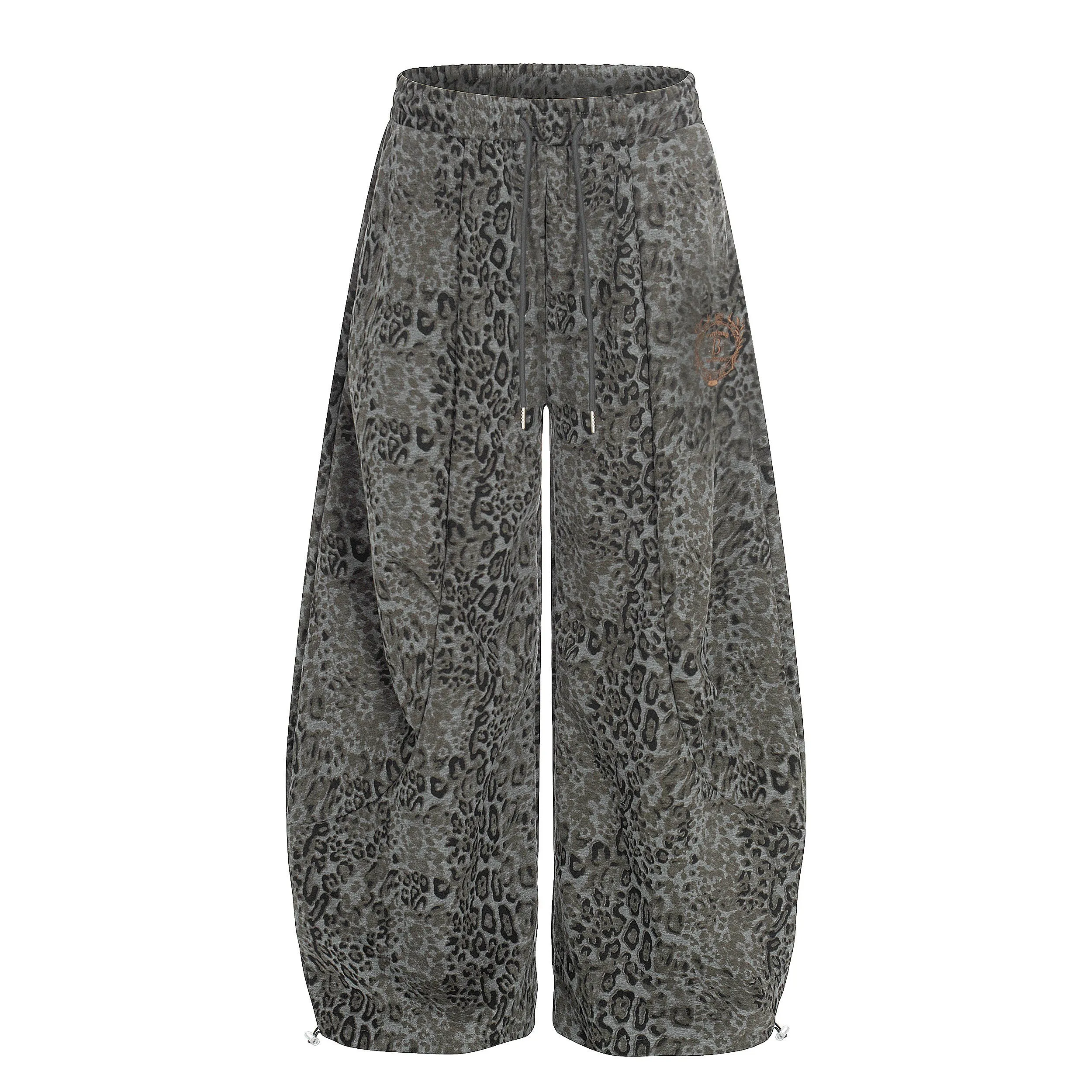 Omirad Leopard Wash Wide Sweat Pants sold by Omirad product image thumbnail 3