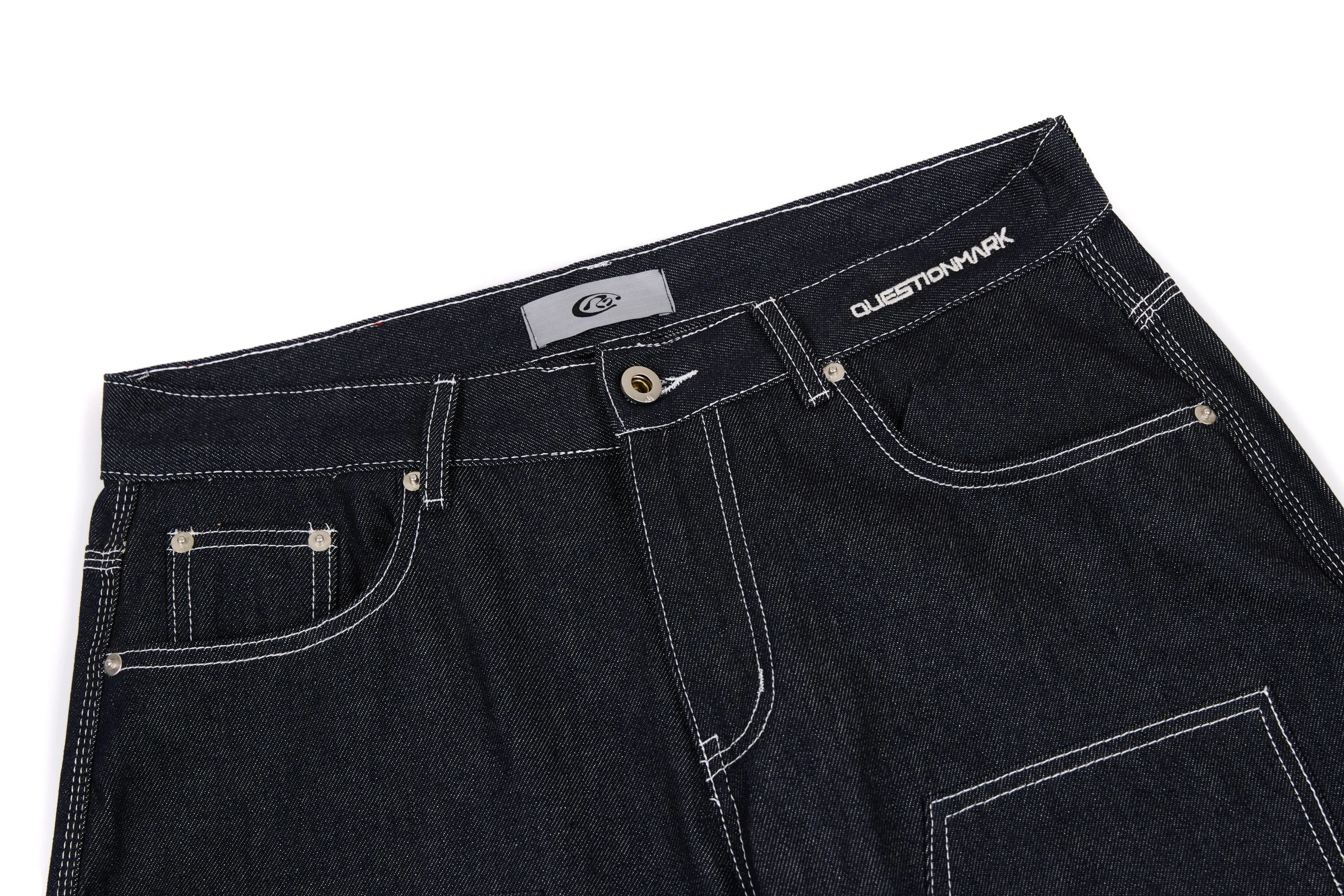 Omirad Panel-Stitch Wide-Leg Denim Pants sold by Omirad product image thumbnail 3