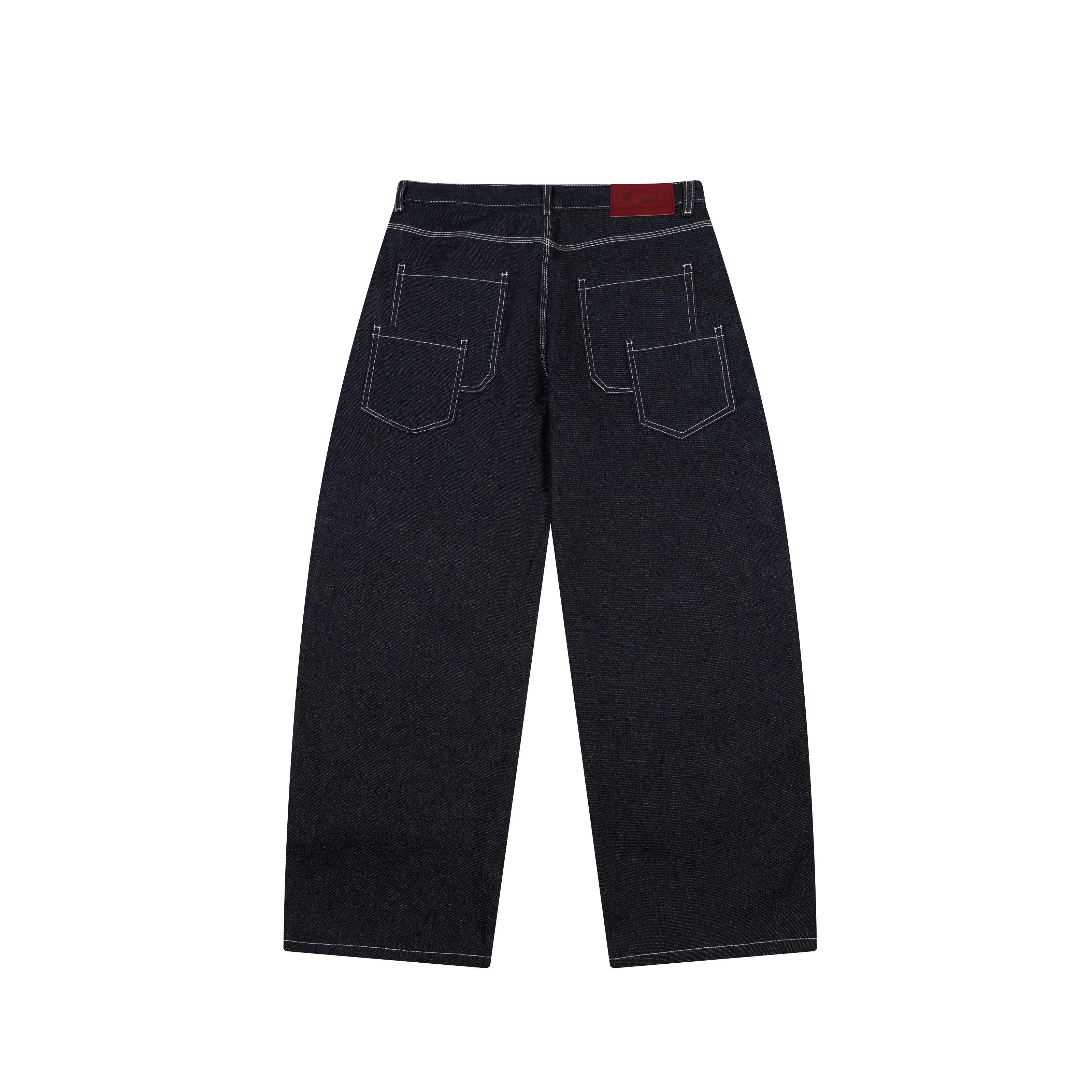 Omirad Panel-Stitch Wide-Leg Denim Pants sold by Omirad product image thumbnail 2