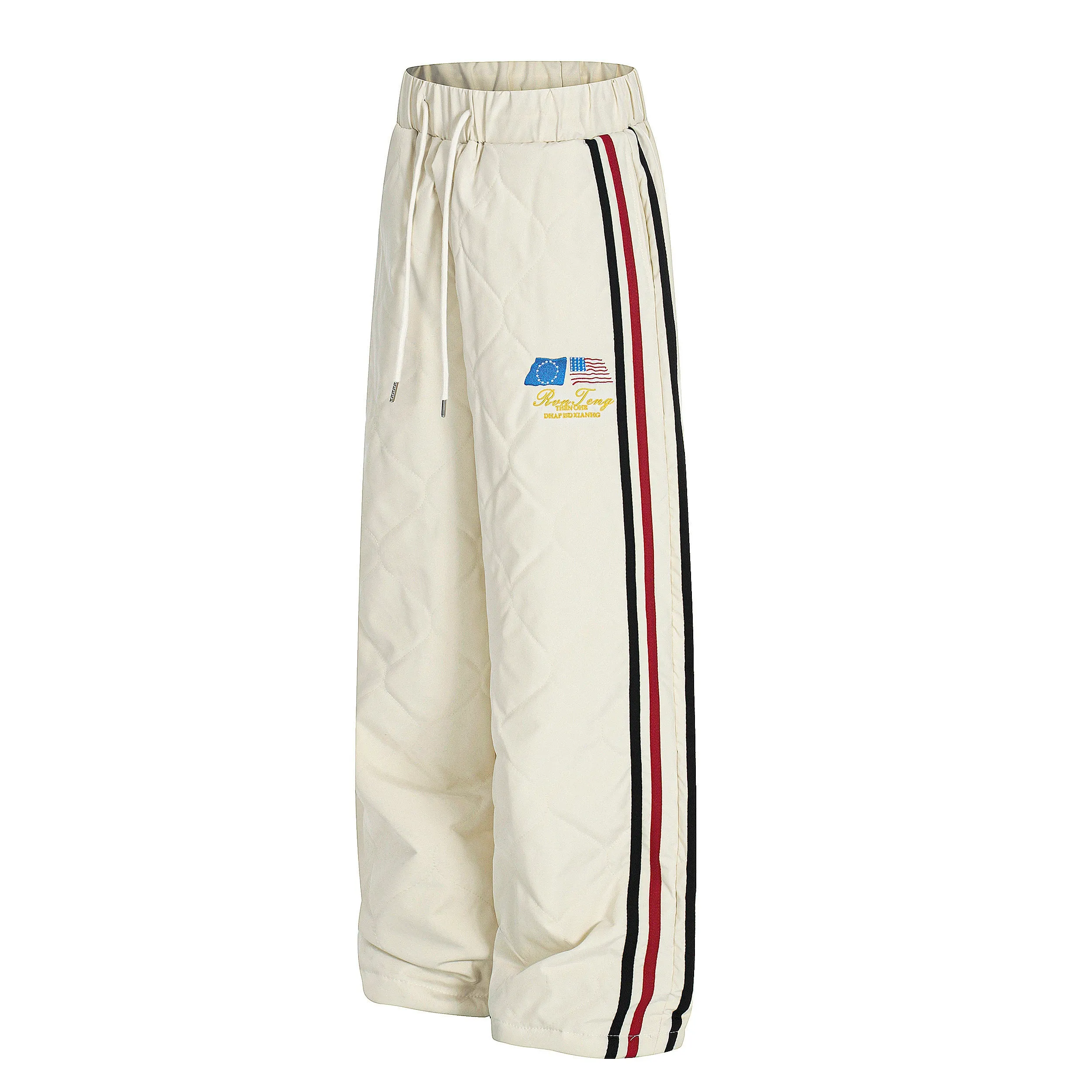 Omirad Quilted Track Wide-Leg Pants sold by Omirad product image thumbnail 4