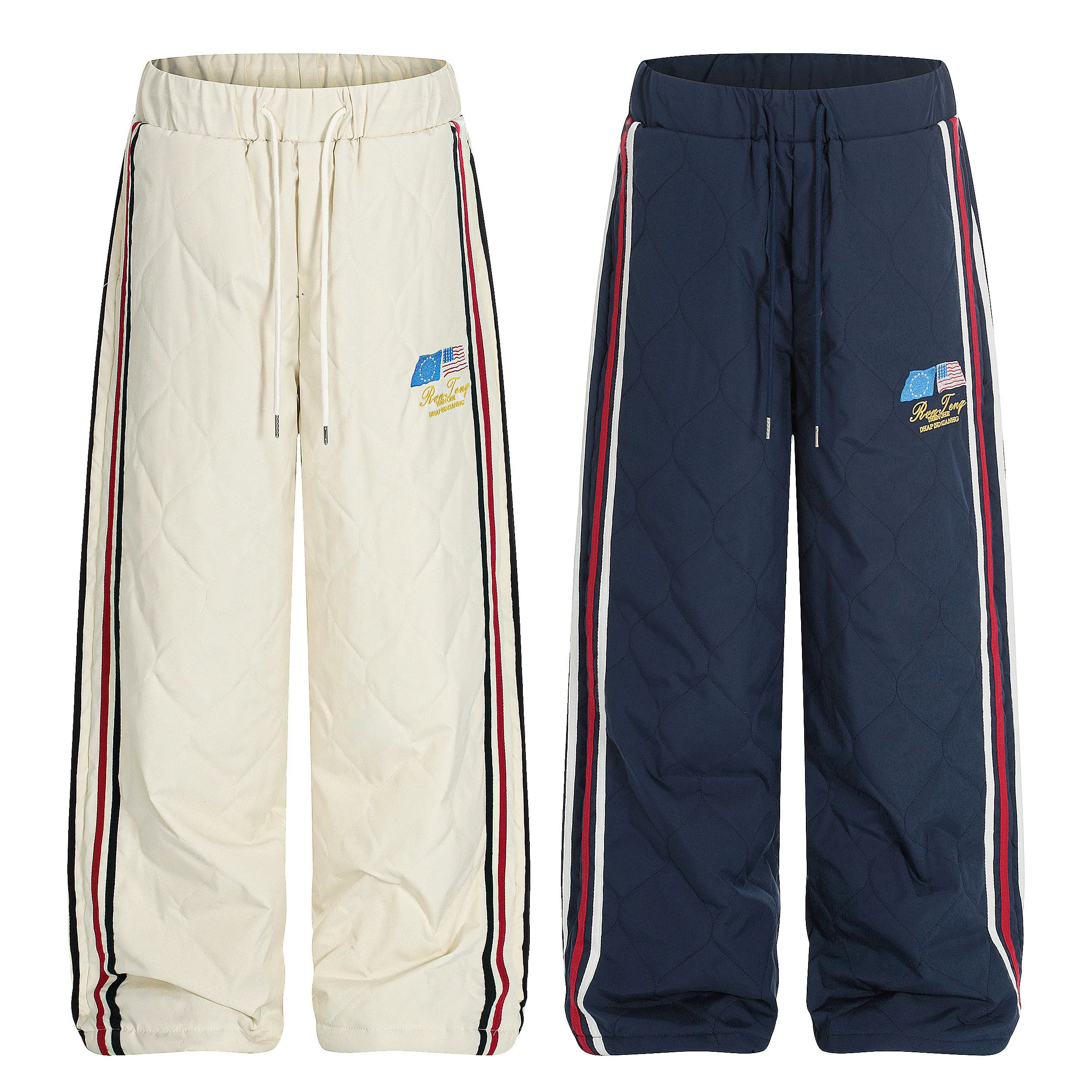 Omirad Quilted Track Wide-Leg Pants sold by Omirad product image thumbnail 2