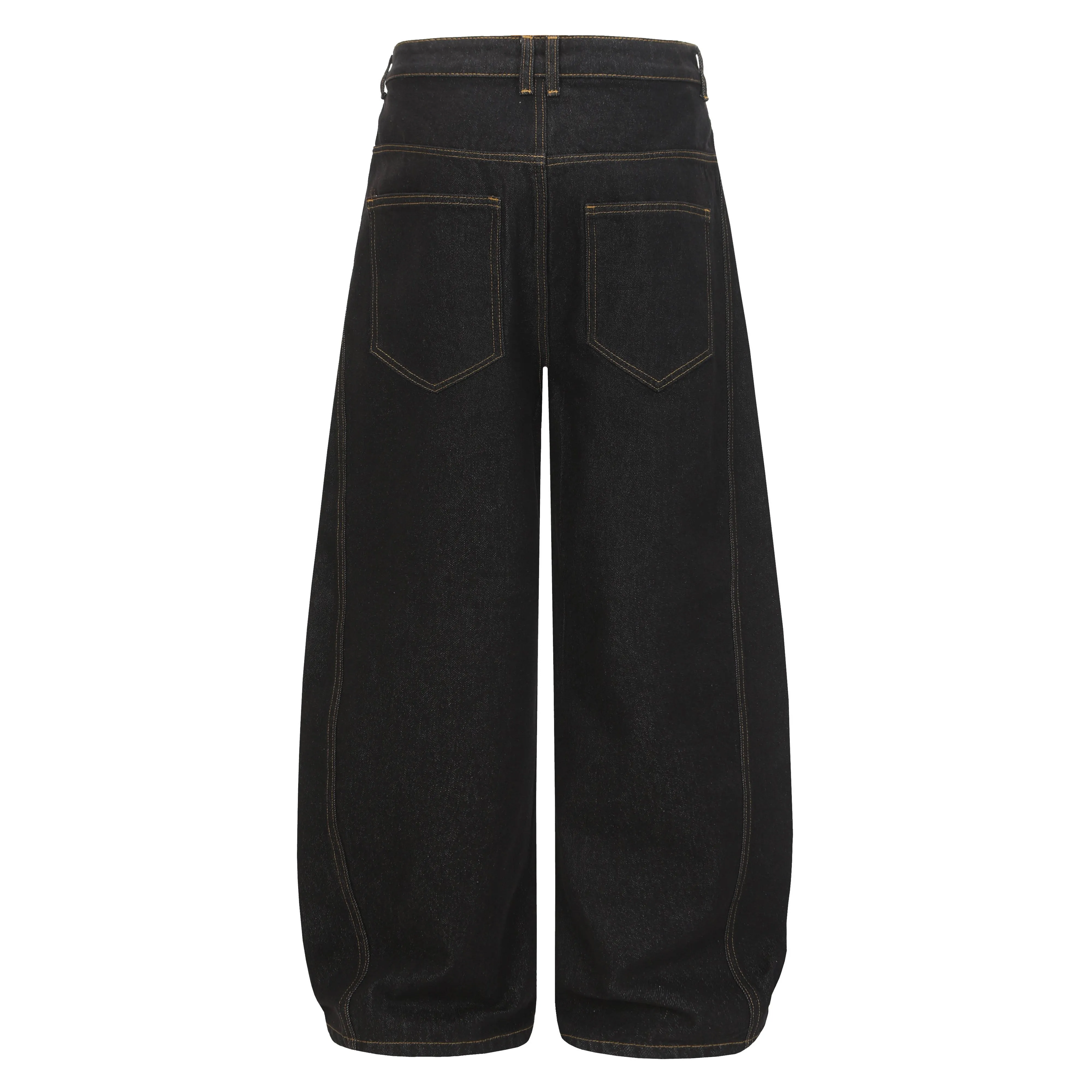 Omirad Asymmetric Button Wide-Leg Denim Pants sold by Omirad product image thumbnail 3