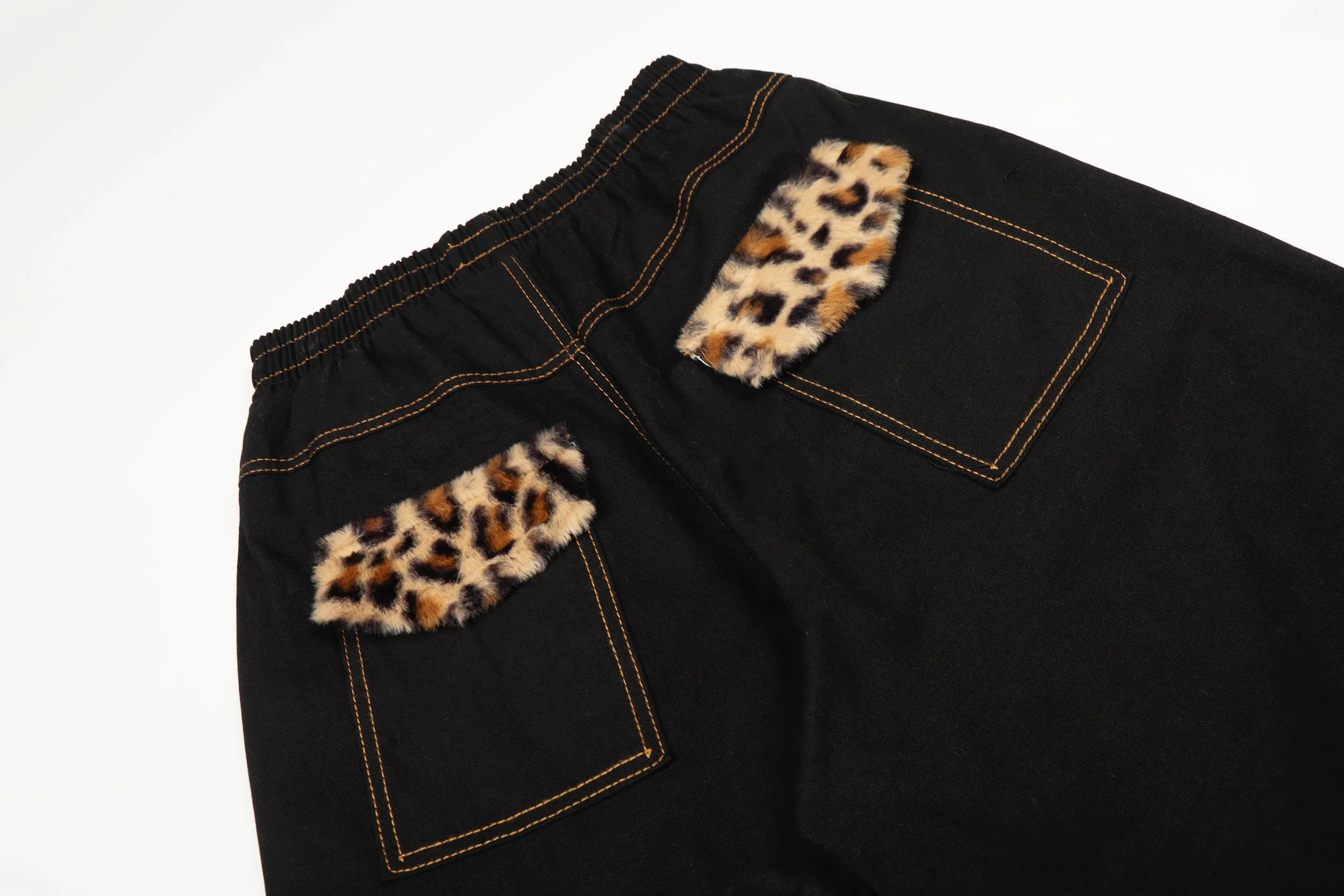 Omirad Leopard Patch Wide-Leg Pants sold by Omirad product image thumbnail 5