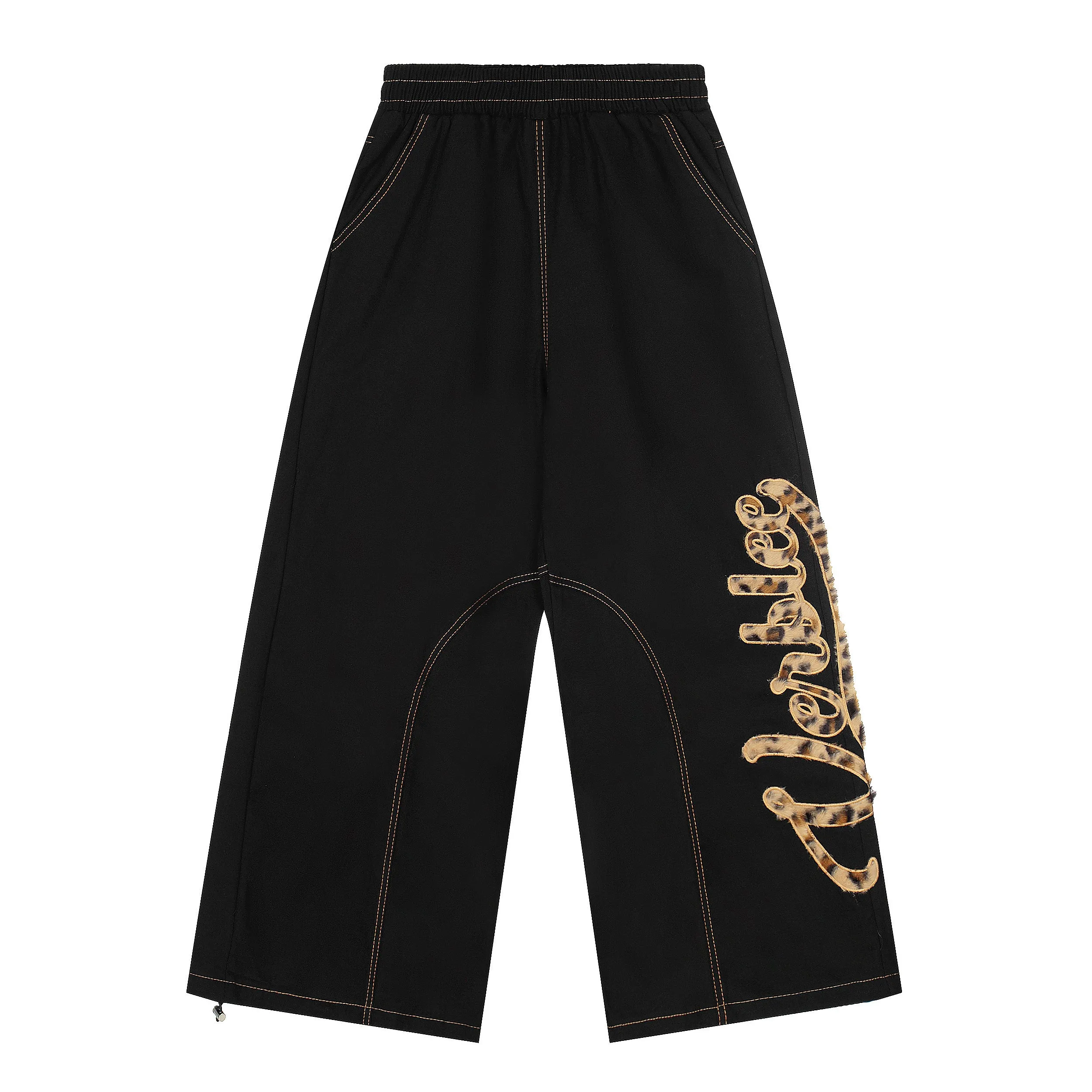 Omirad Leopard Patch Wide-Leg Pants sold by Omirad product image thumbnail 2