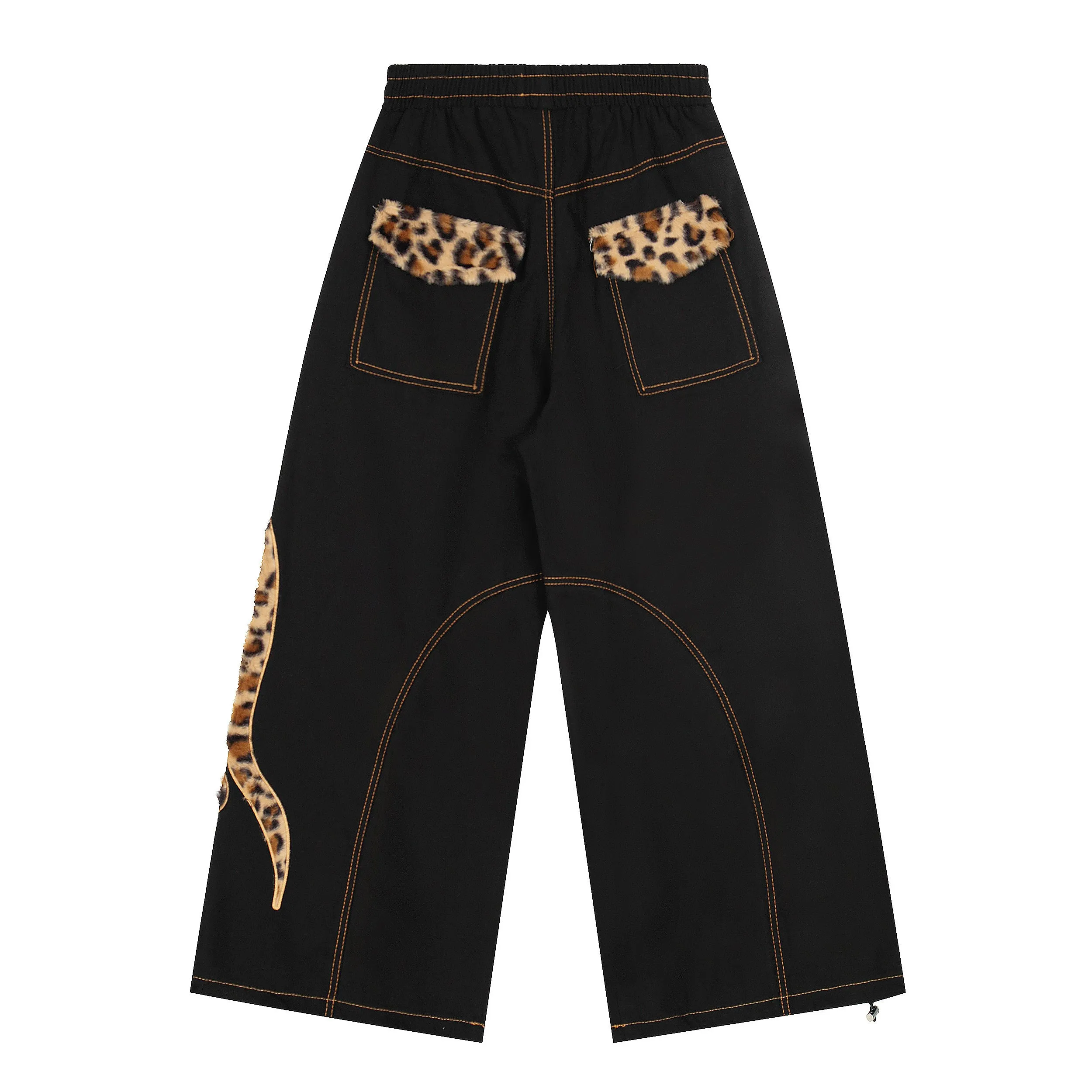 Omirad Leopard Patch Wide-Leg Pants sold by Omirad product image thumbnail 3