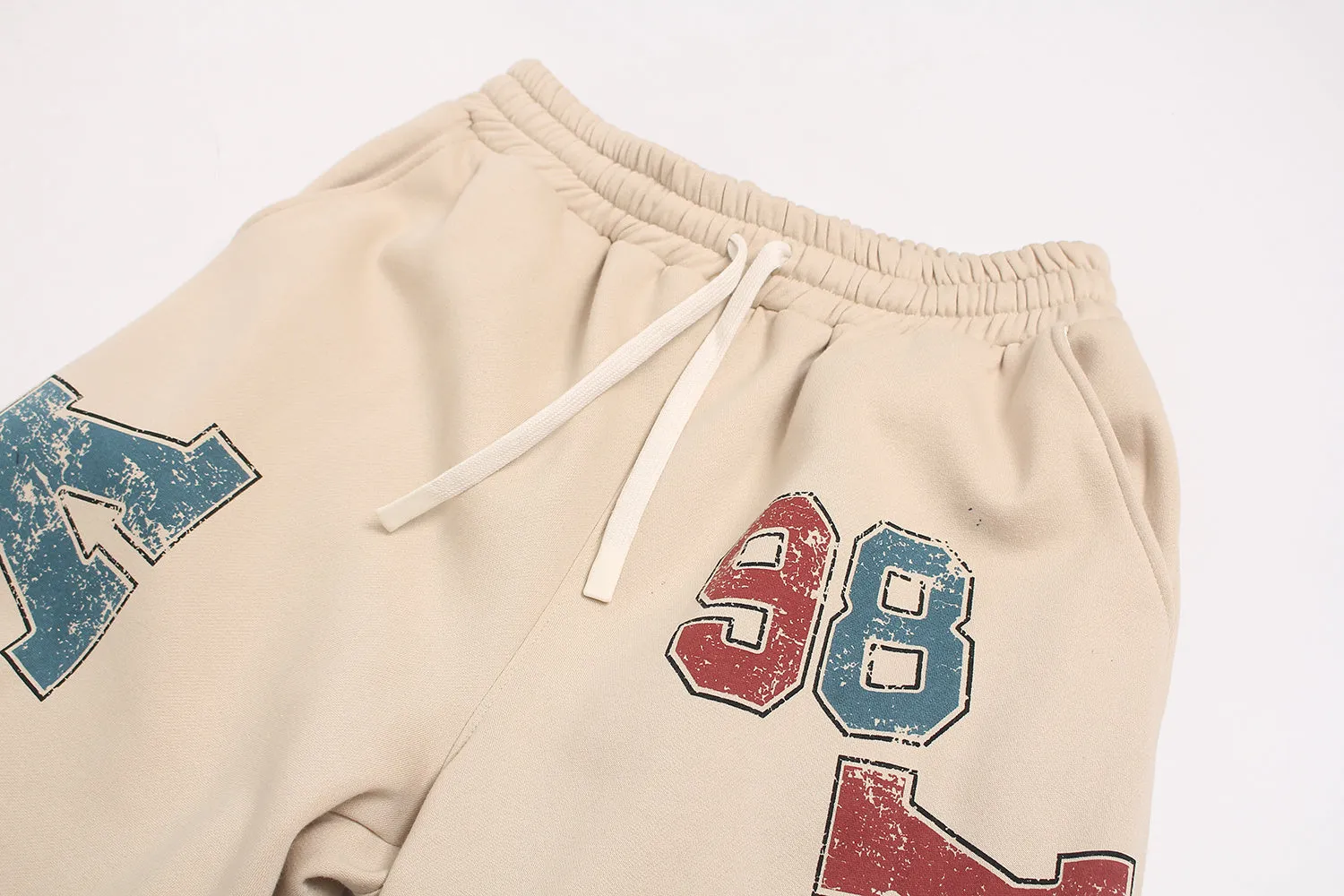 Omirad Fleece-Lined Family Letter Wide-Leg Sweatpants sold by Omirad product image thumbnail 4