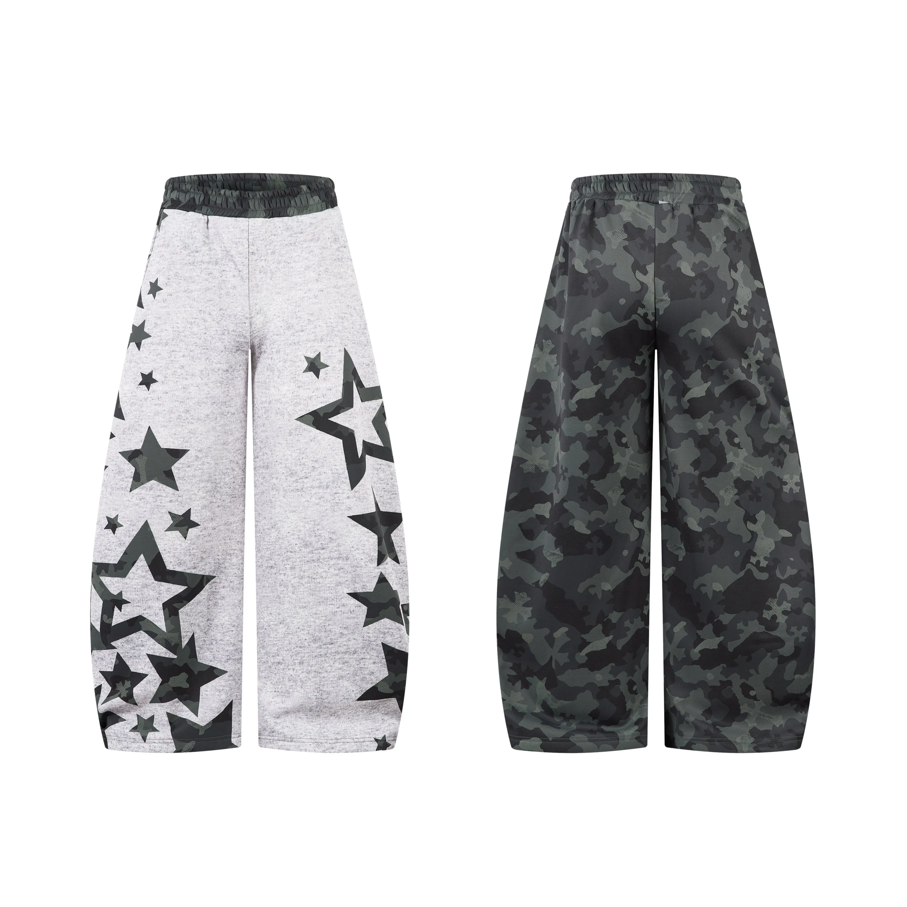Omirad Camo Star Wide-Leg Sweatpants sold by Omirad
