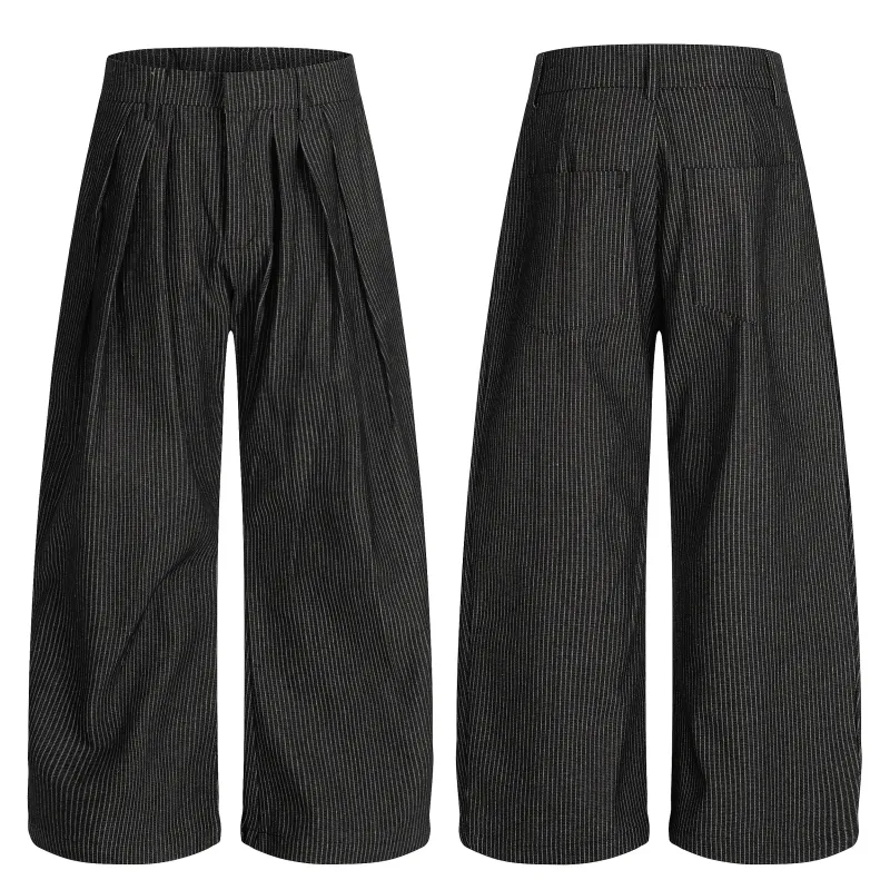 Omirad Striped Wide-Leg Trousers made by Omirad