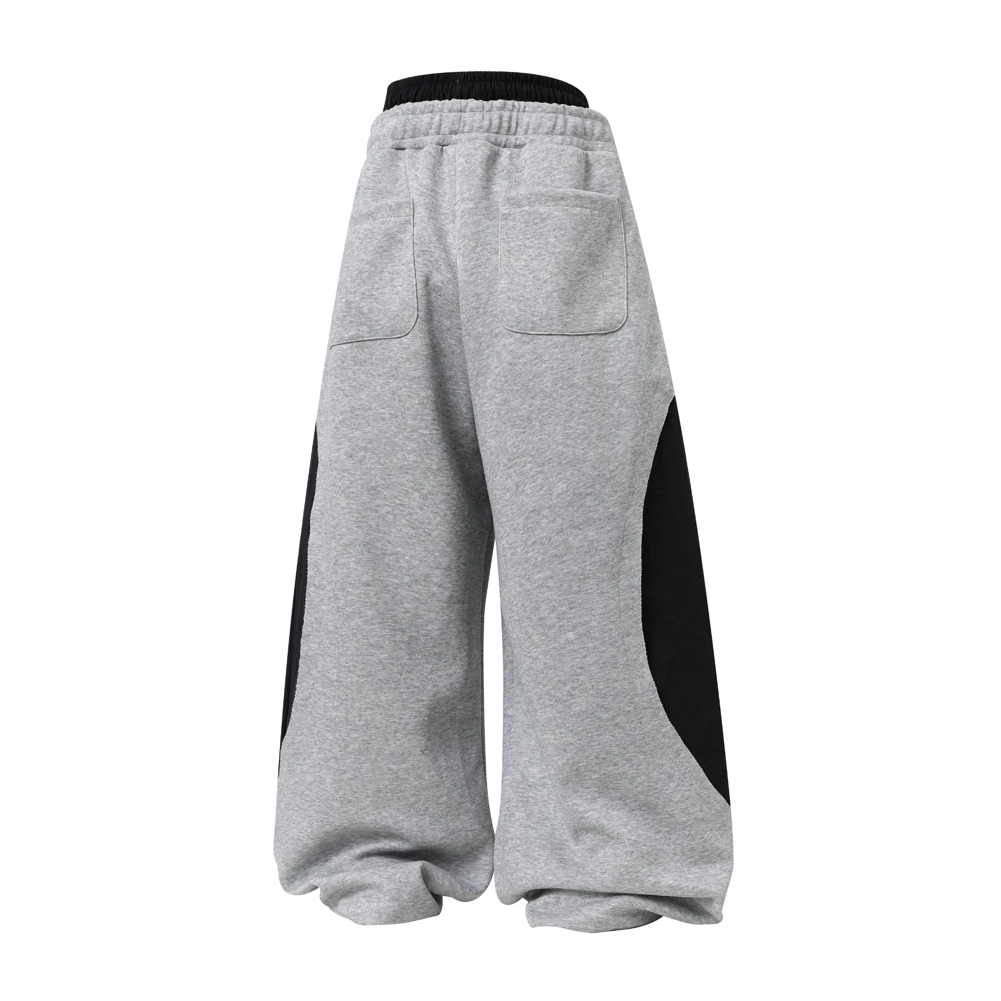 Omirad Double-Waist Stripe Wide-Leg Sweatpants sold by Omirad product image thumbnail 3