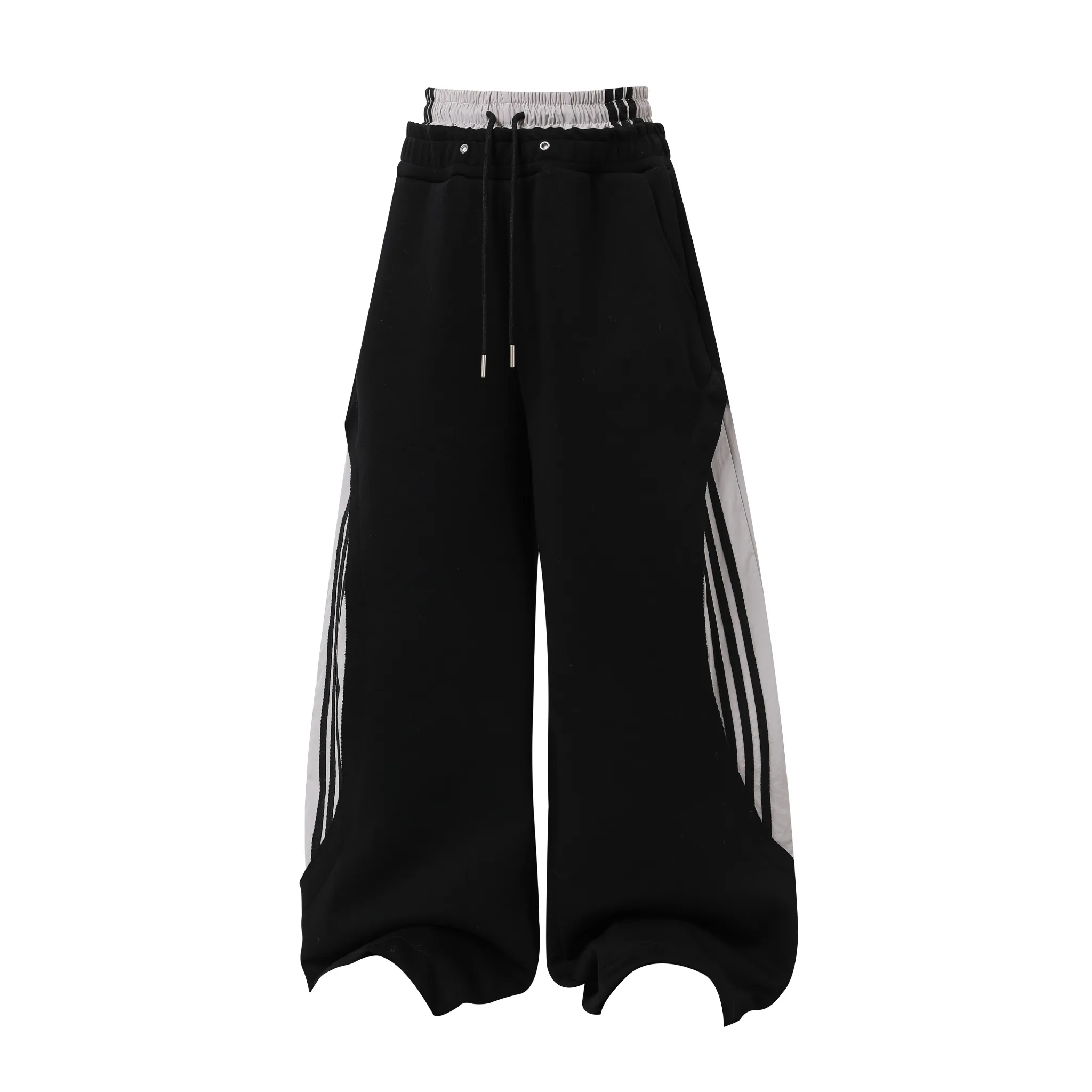 Omirad Double-Waist Stripe Wide-Leg Sweatpants sold by Omirad product image thumbnail 4