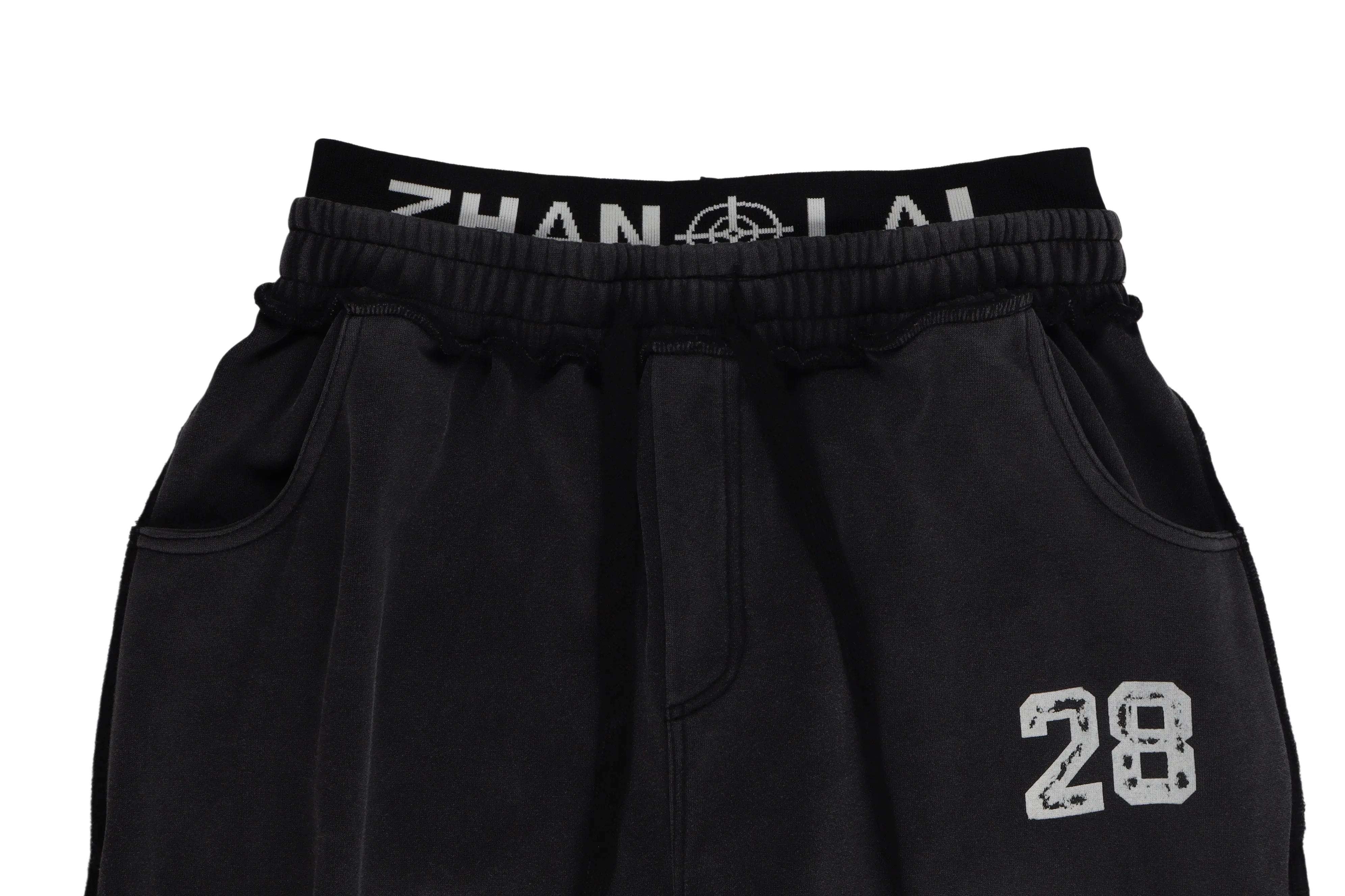 Omirad Graffiti Washed Wide-Leg Sweatpants sold by Omirad product image thumbnail 5