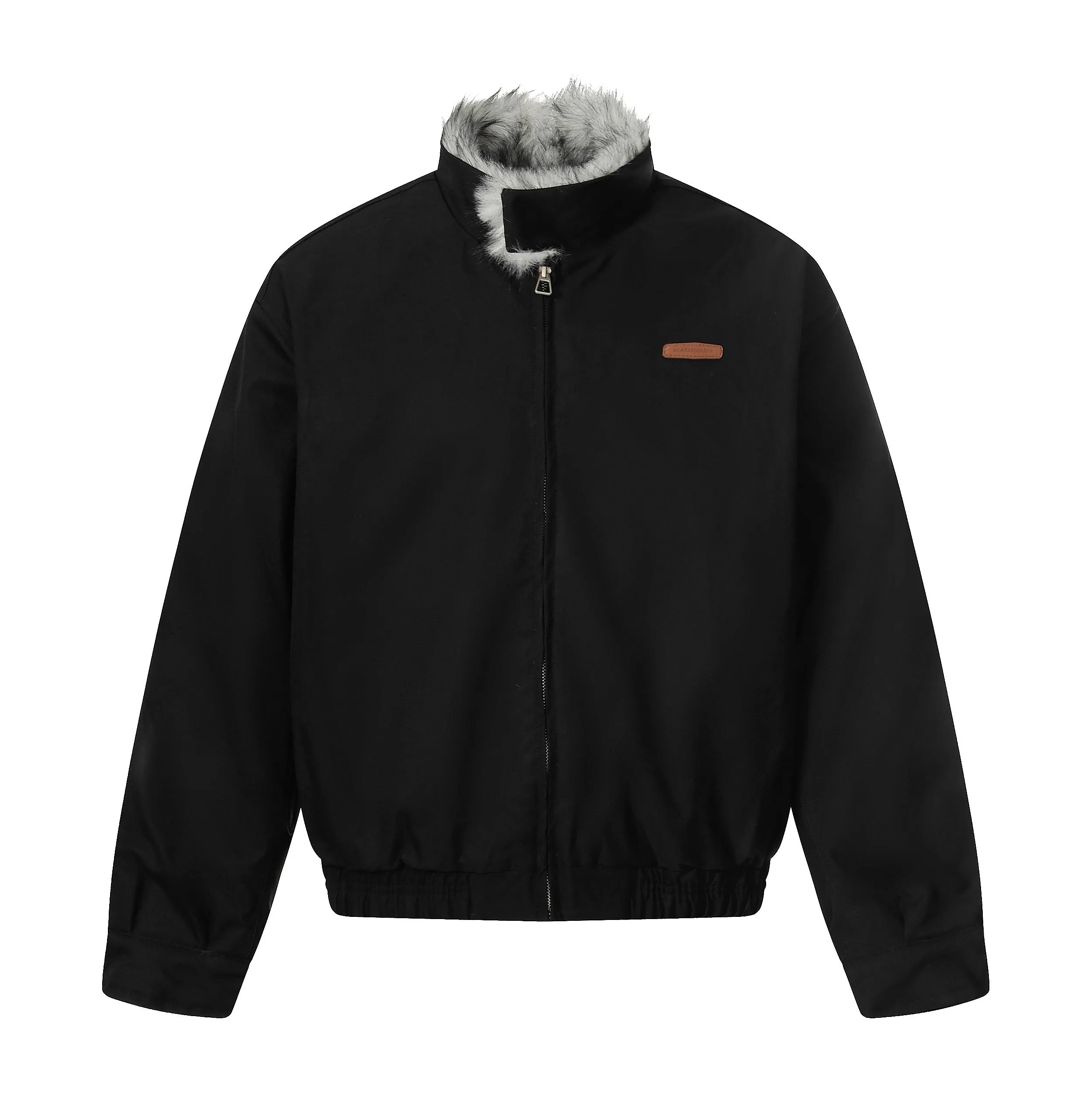 Omirad Minimal Faux-Fur Collar Jacket sold by Omirad product image thumbnail 4
