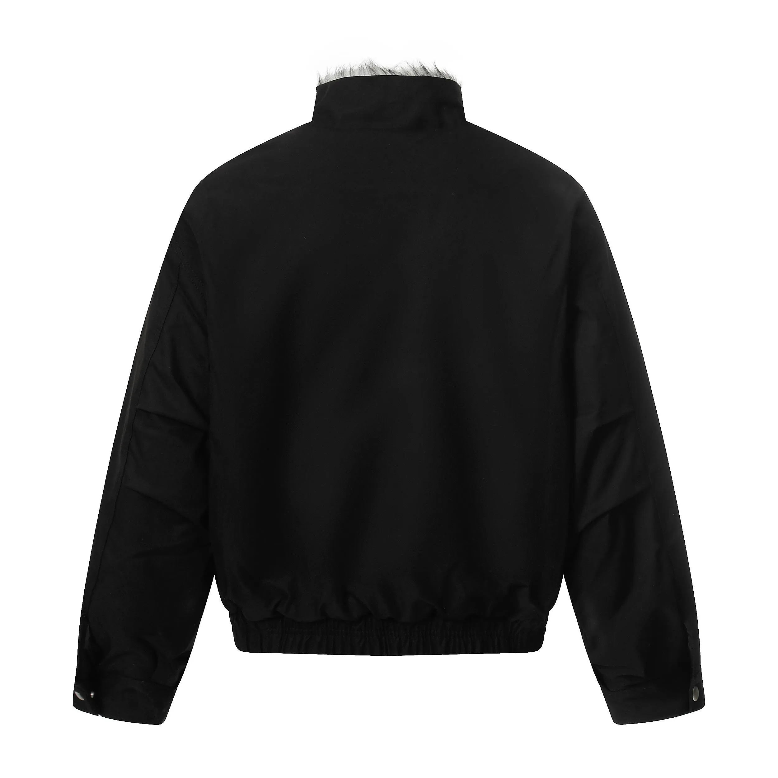 Omirad Minimal Faux-Fur Collar Jacket sold by Omirad product image thumbnail 3