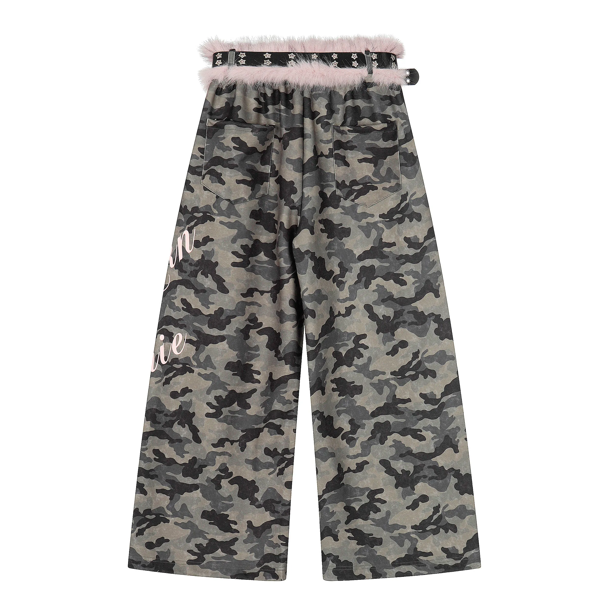 Omirad Camo Faux Fur Trim Pants sold by Omirad product image thumbnail 3