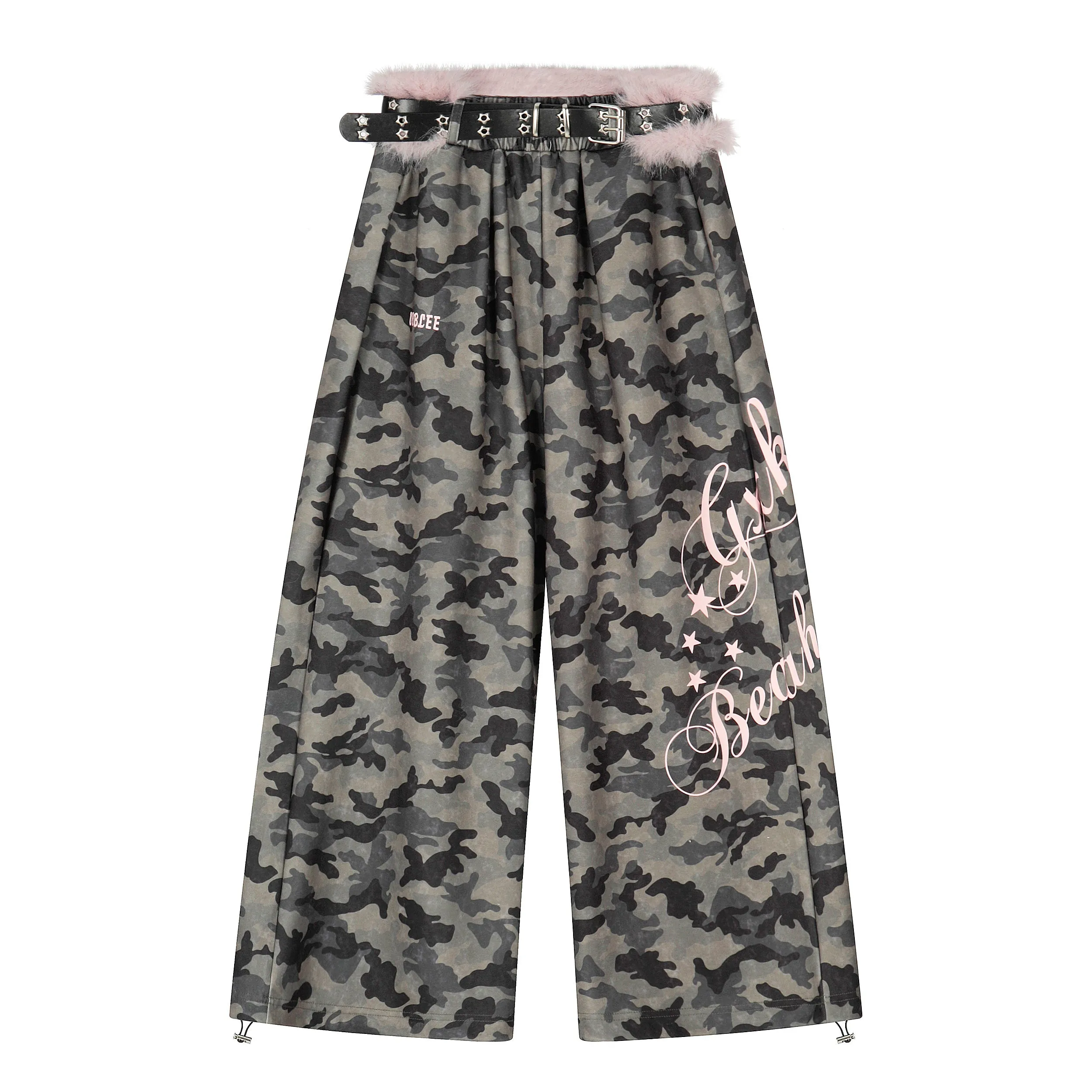 Omirad Camo Faux Fur Trim Pants sold by Omirad product image thumbnail 2