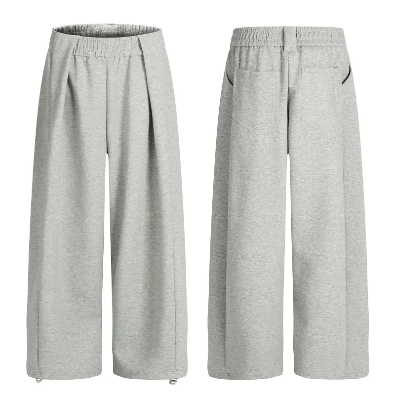 Omirad Pleated Relax Wide Pants – Light Grey sold by Omirad
