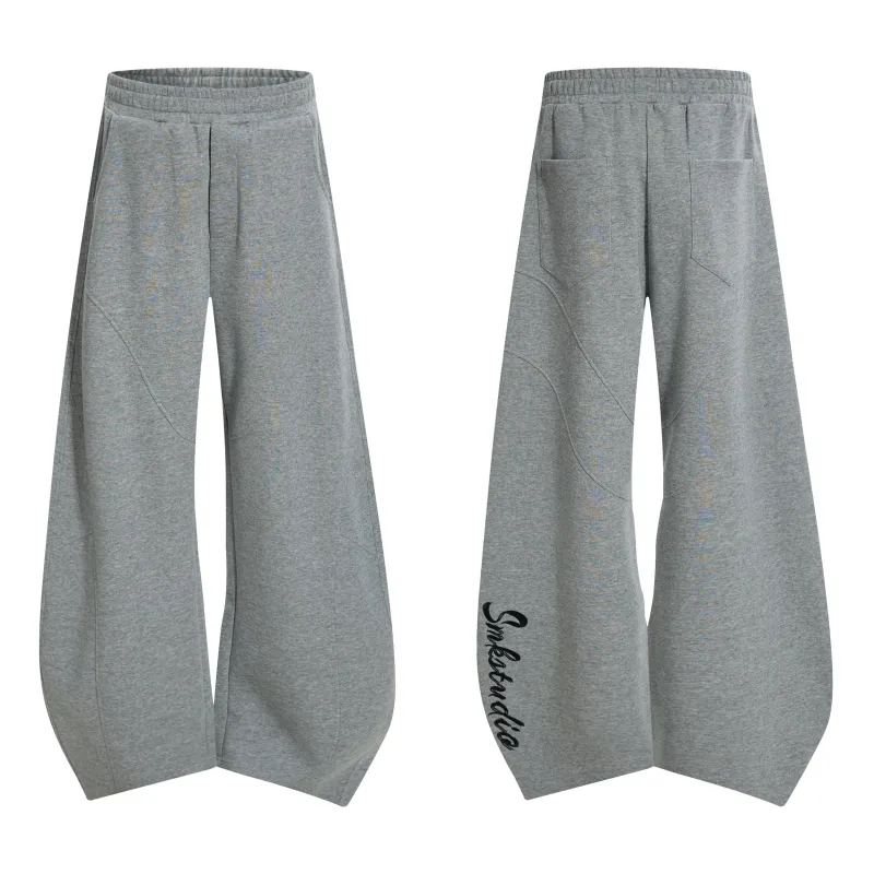 Omirad Curved Panel Wide-Leg Sweatpants made by Omirad