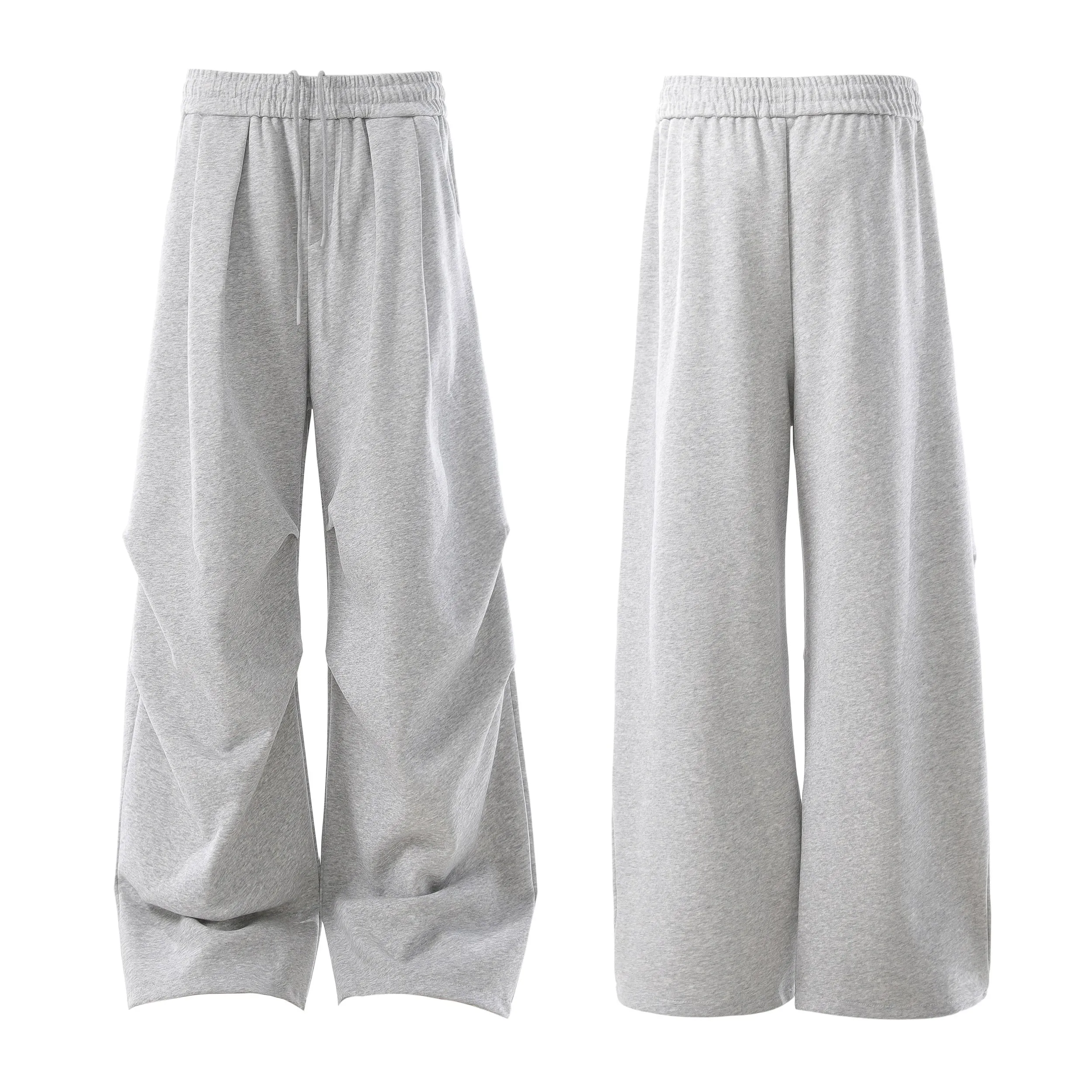 Omirad Sculpted Pleat Wide-Leg Sweatpants sold by Omirad product image thumbnail 4