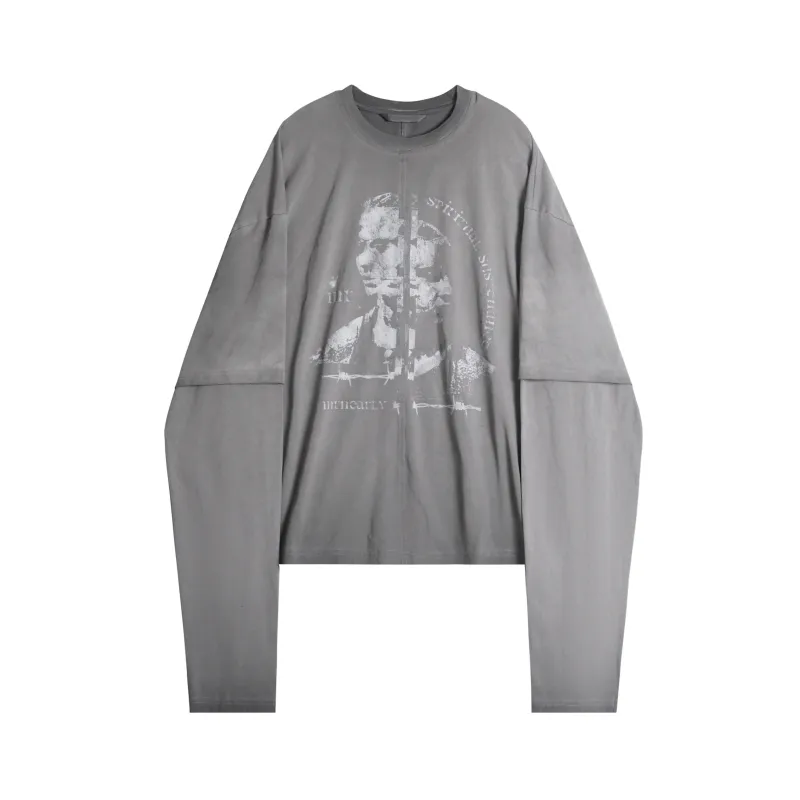 Omirad Layered Portrait Long Sleeve Tee made by Omirad