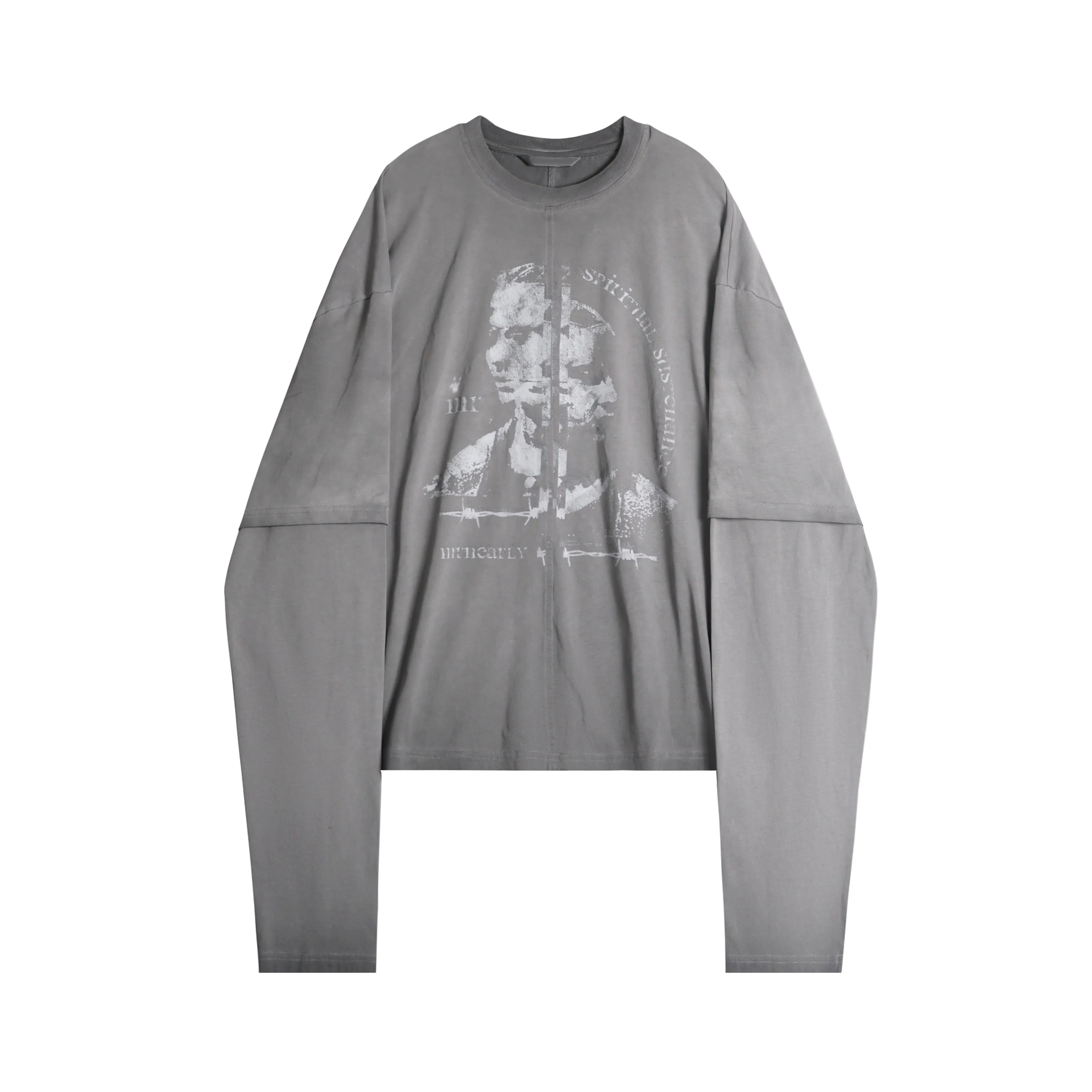 Omirad Layered Portrait Long Sleeve Tee sold by Omirad