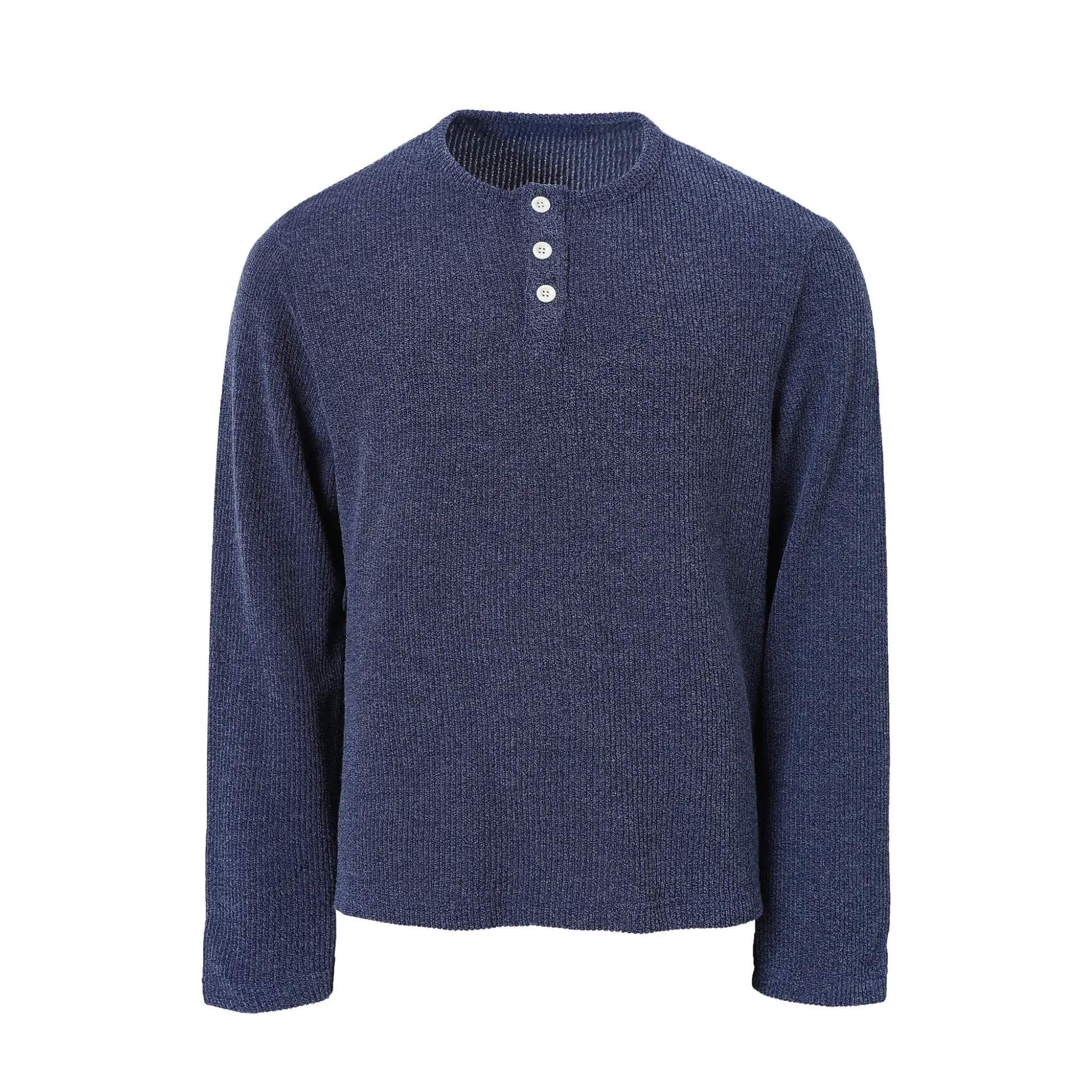 Omirad Ribbed Henley Long-Sleeve Tee sold by Omirad product image thumbnail 4