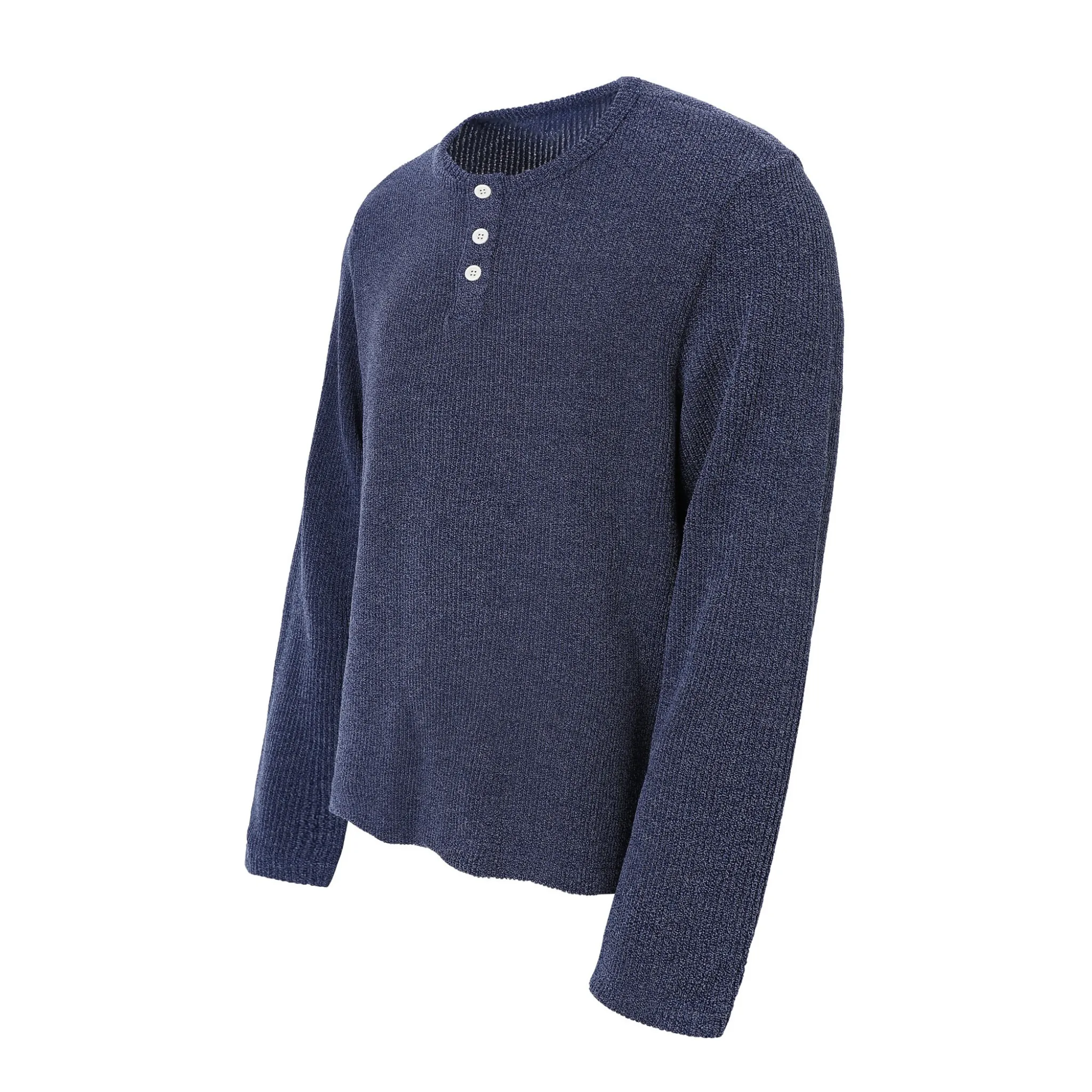 Omirad Ribbed Henley Long-Sleeve Tee sold by Omirad product image thumbnail 5