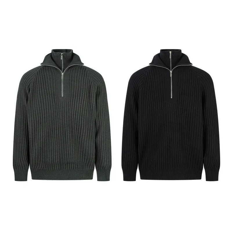 Omirad Minimalist Half-Zip Knit Sweater made by Omirad