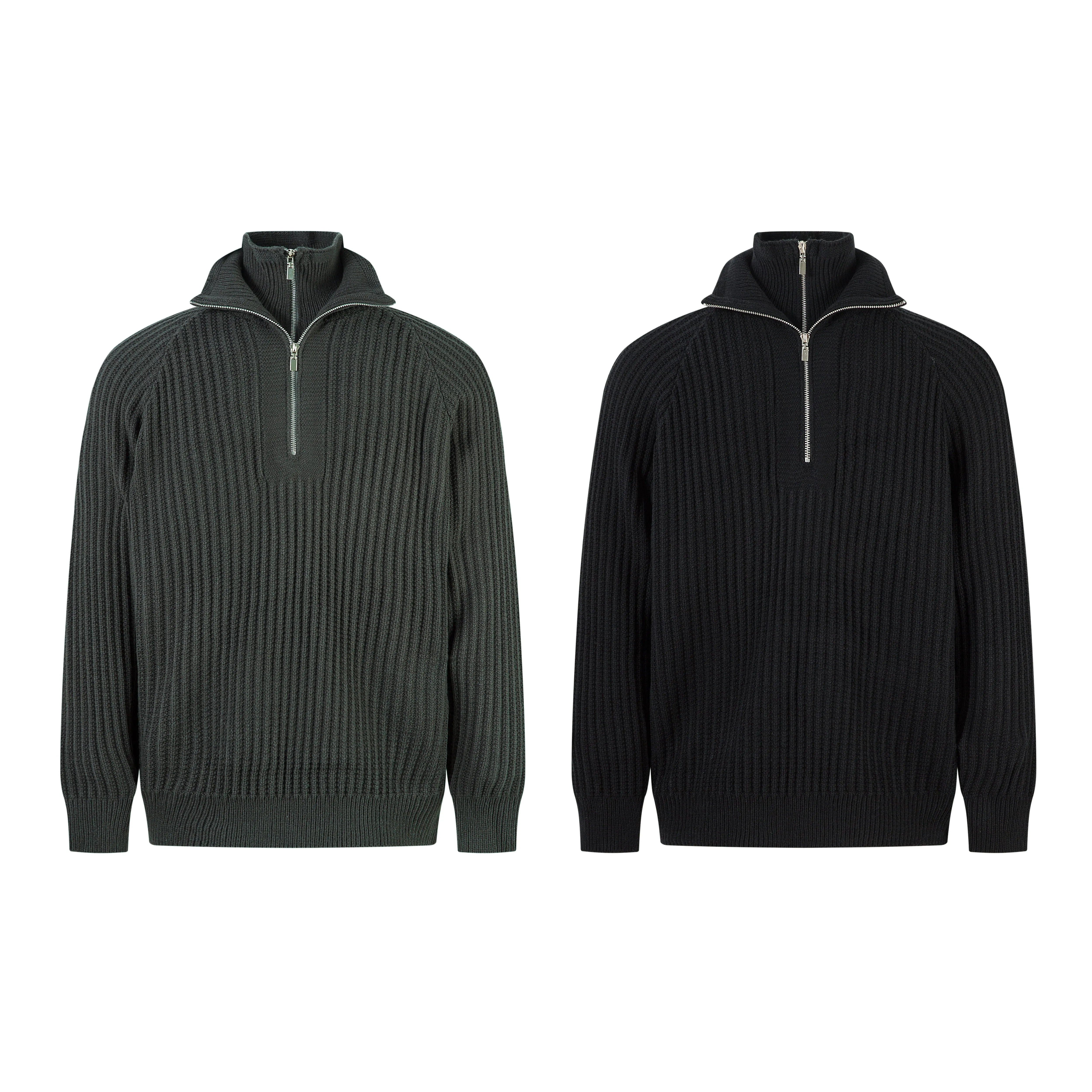 Omirad Minimalist Half-Zip Knit Sweater sold by Omirad