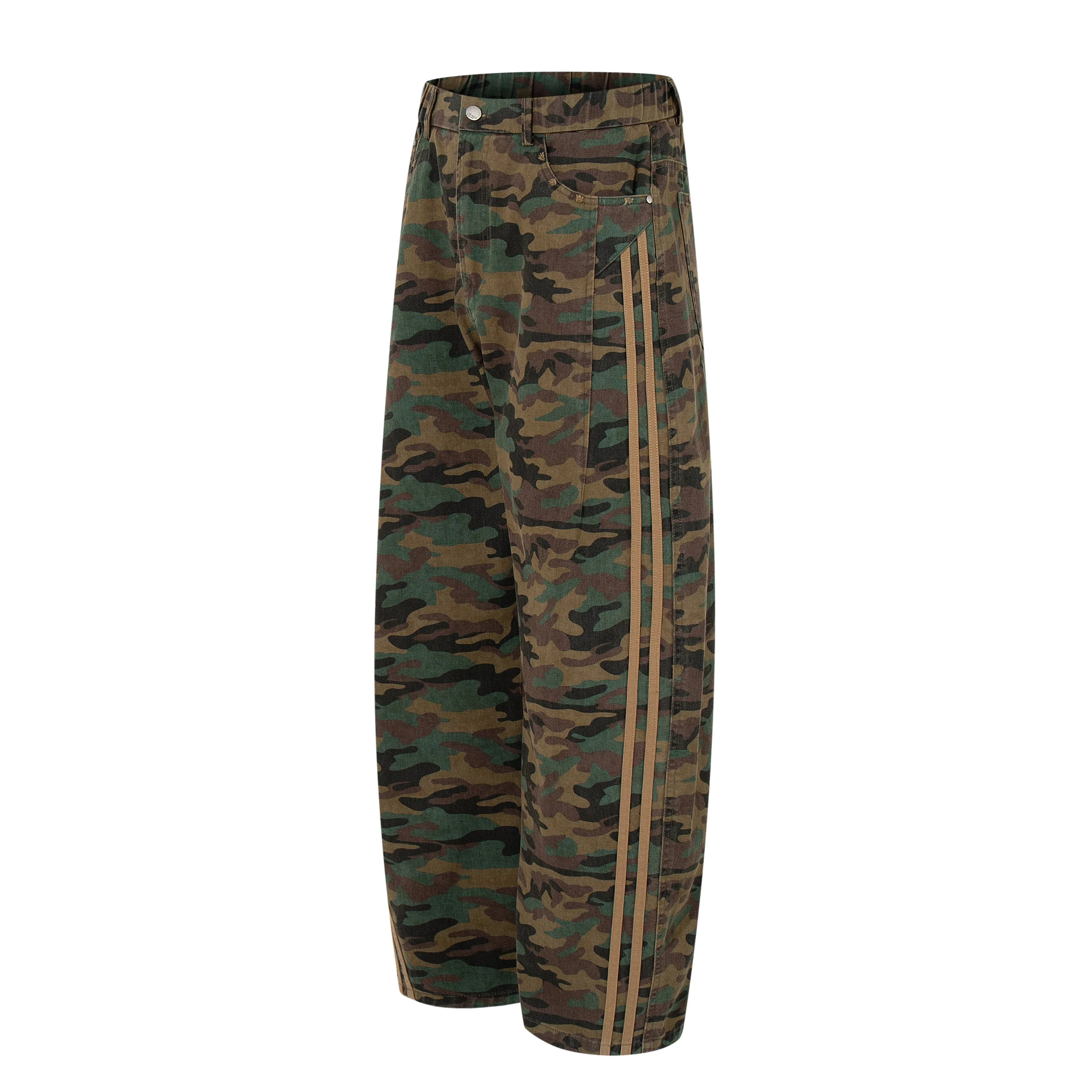 Omirad Camo Stripe Wide-Leg Pants sold by Omirad product image thumbnail 3