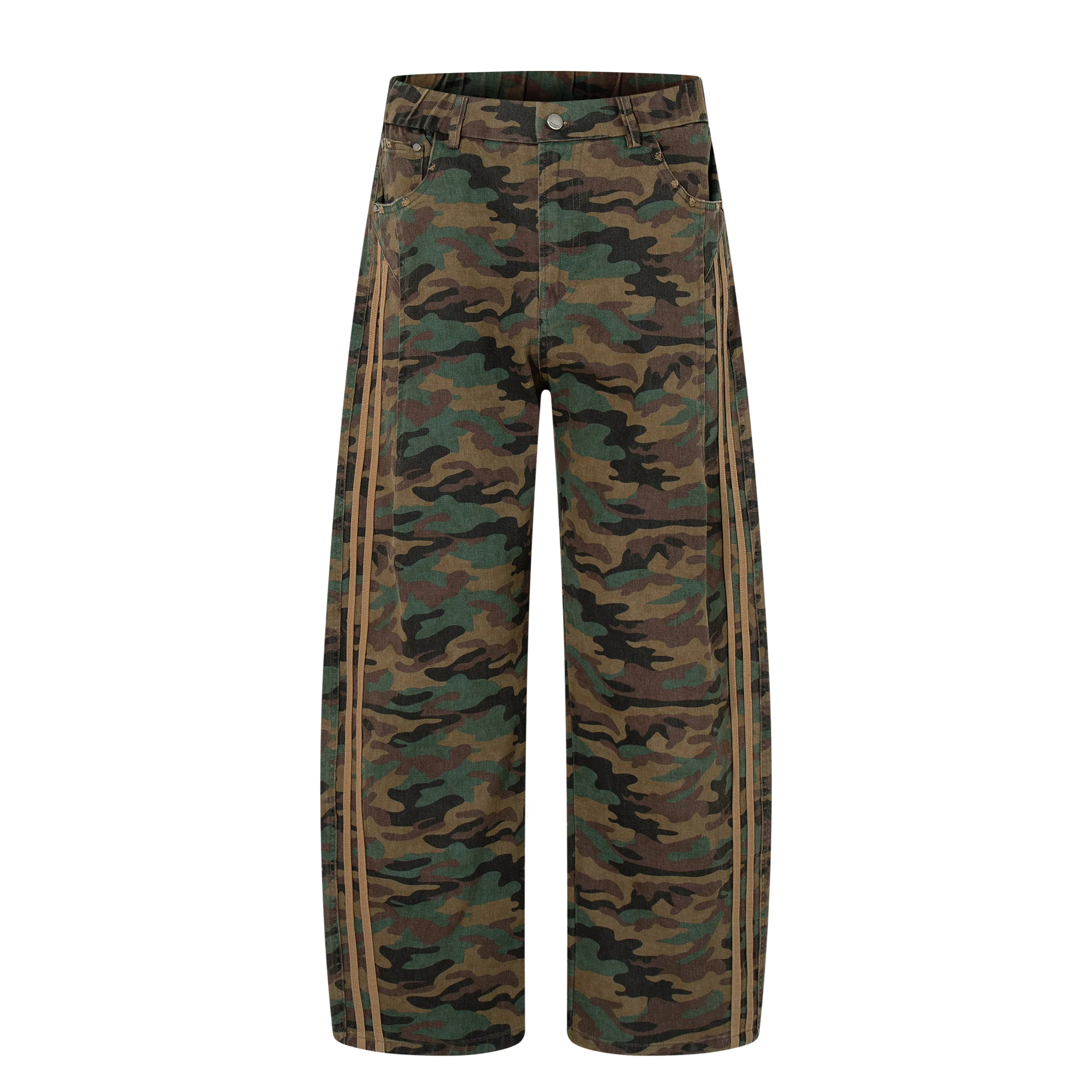 Omirad Camo Stripe Wide-Leg Pants sold by Omirad product image thumbnail 2