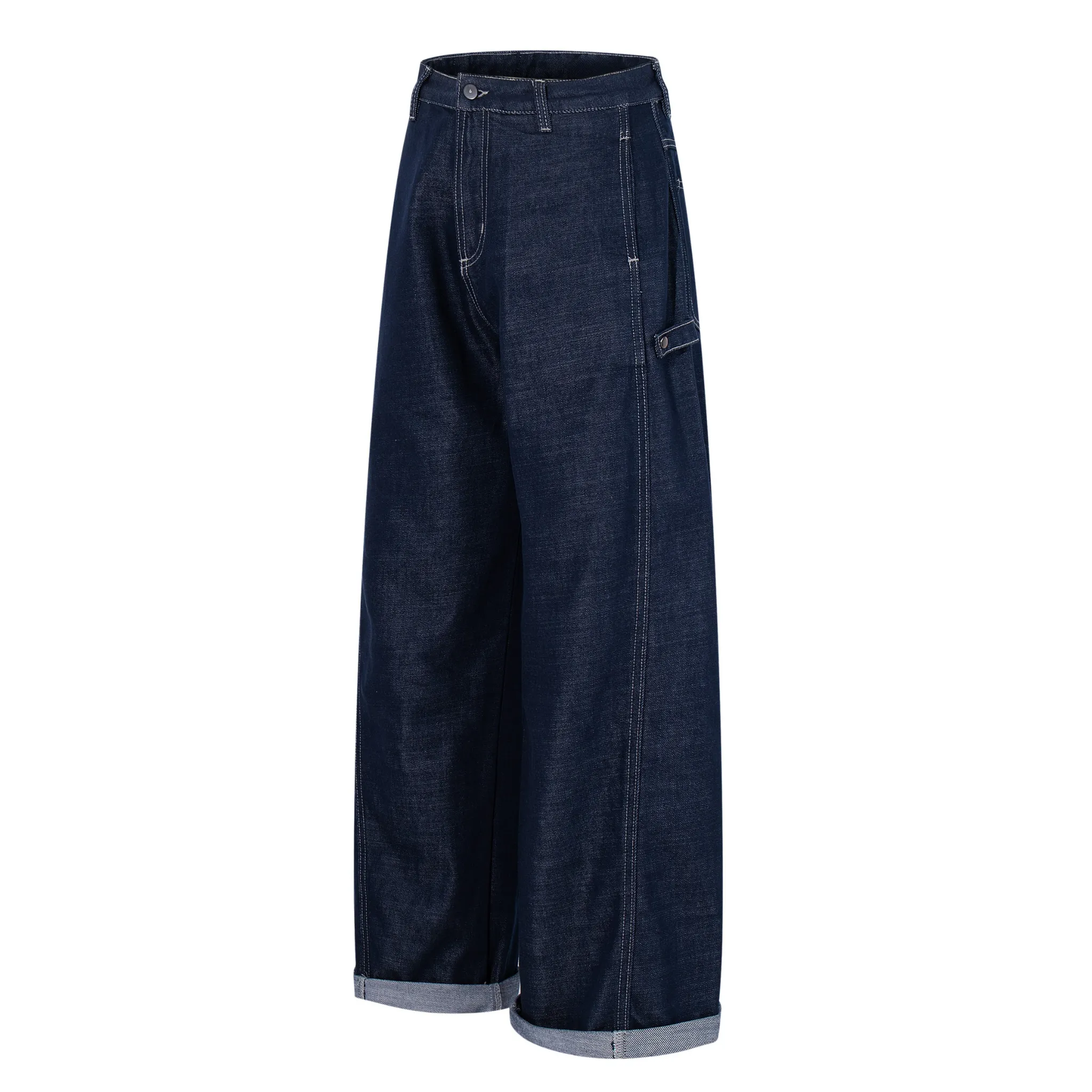Omirad Utility Cuffed Wide-Leg Denim sold by Omirad product image thumbnail 3