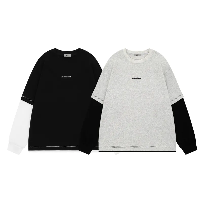 Omirad Contrast Layered Long-Sleeve Tee made by Omirad